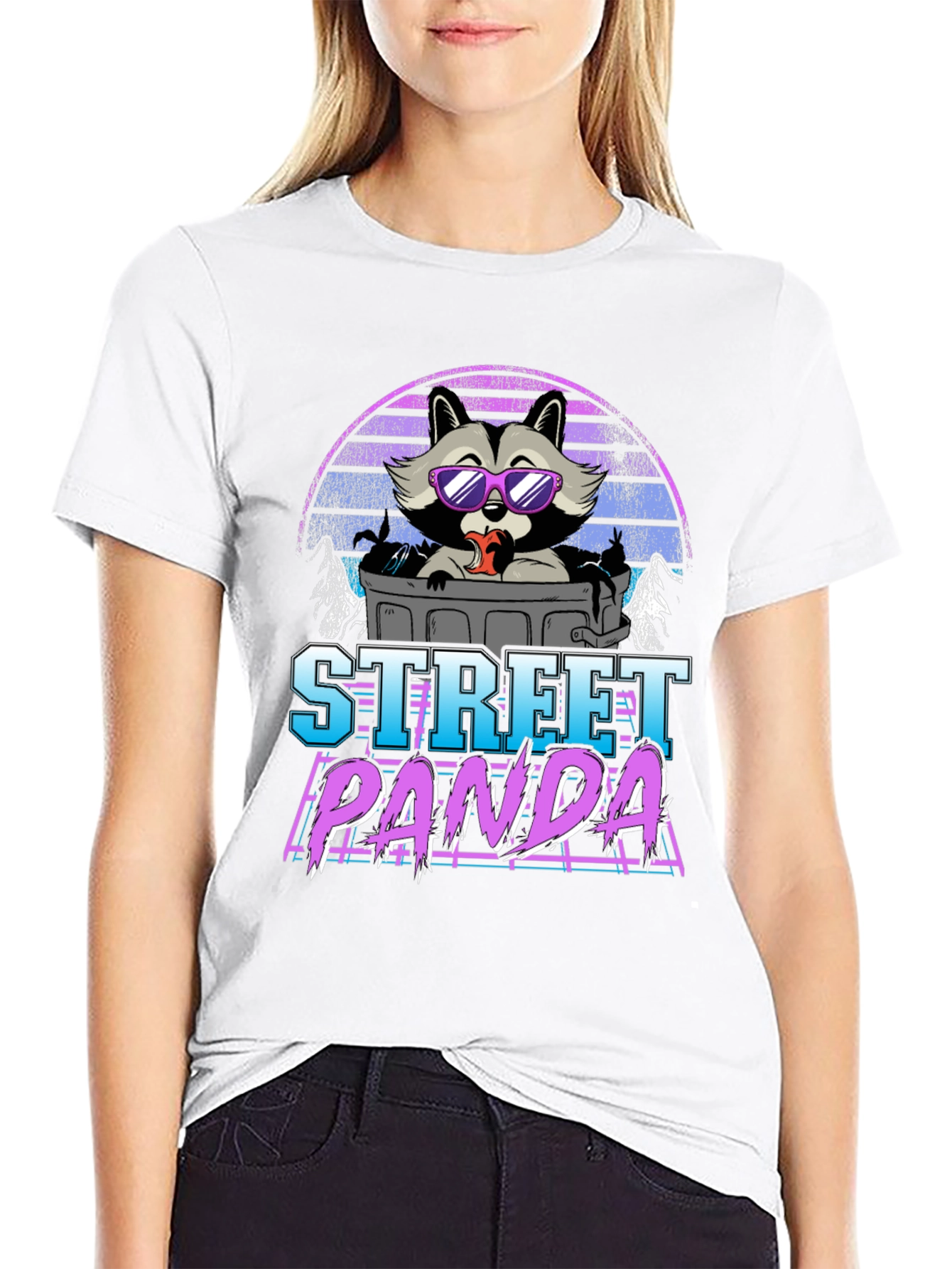 Street Panda Graphic T-Shirt - Retro Style