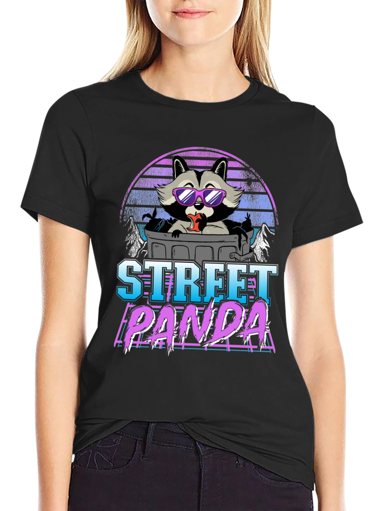 Street Panda Graphic T-Shirt - Retro Style