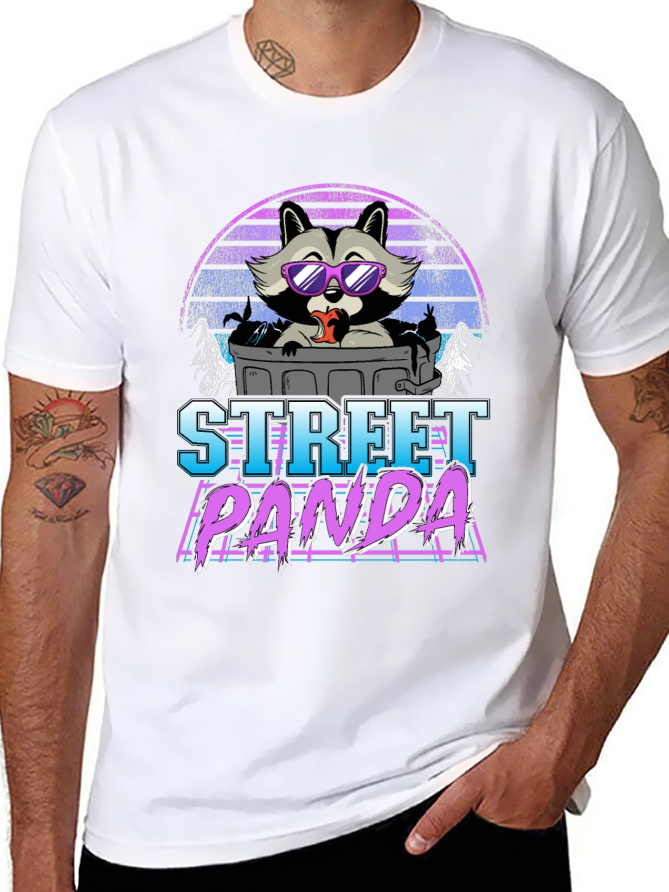 Street Panda Graphic T-Shirt - Retro Style