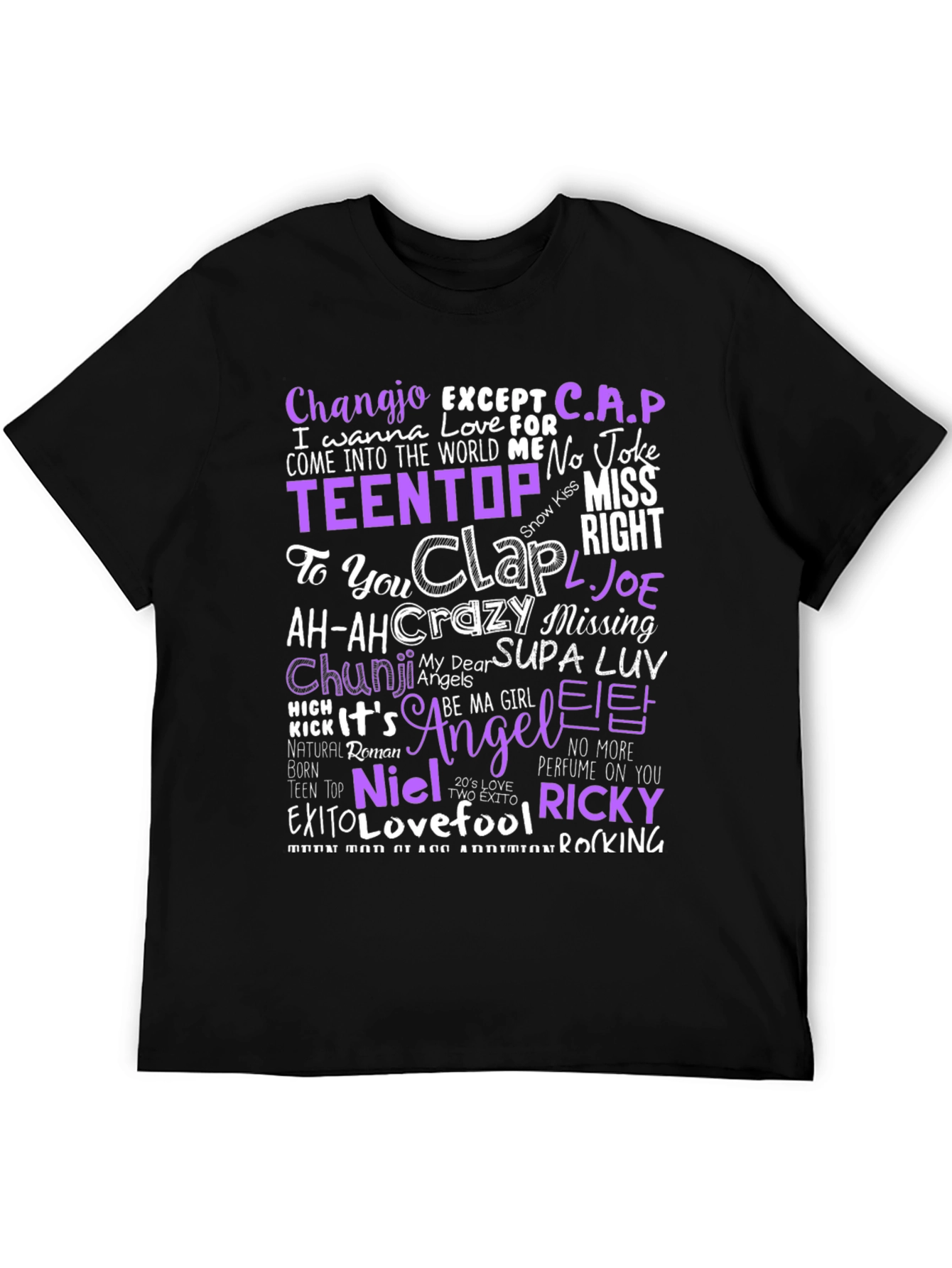 TEEN TOP Lyrics T-Shirt - K-Pop Fan Apparel
