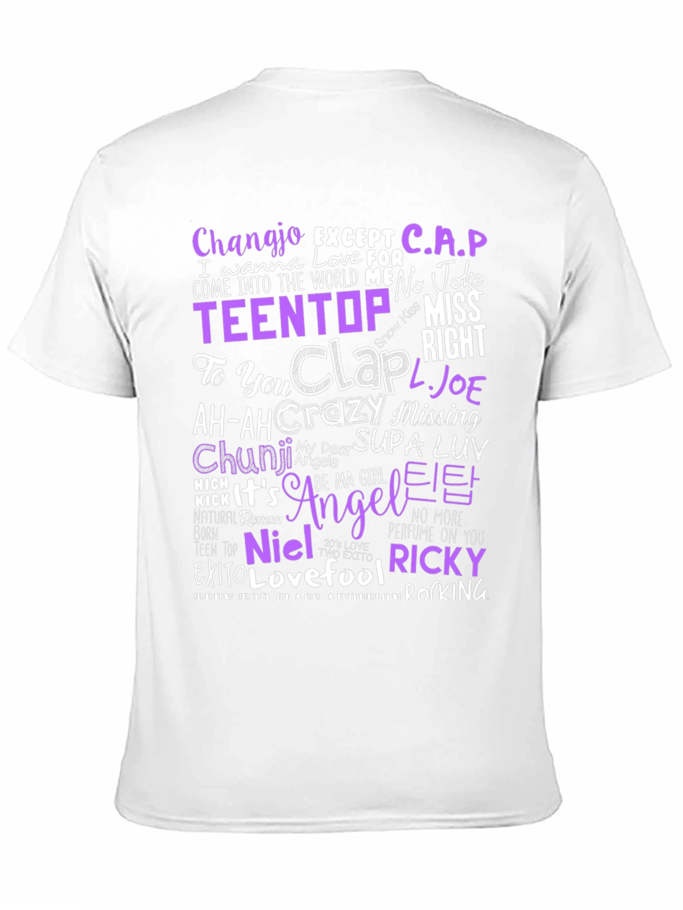 TEEN TOP Lyrics T-Shirt - K-Pop Fan Apparel