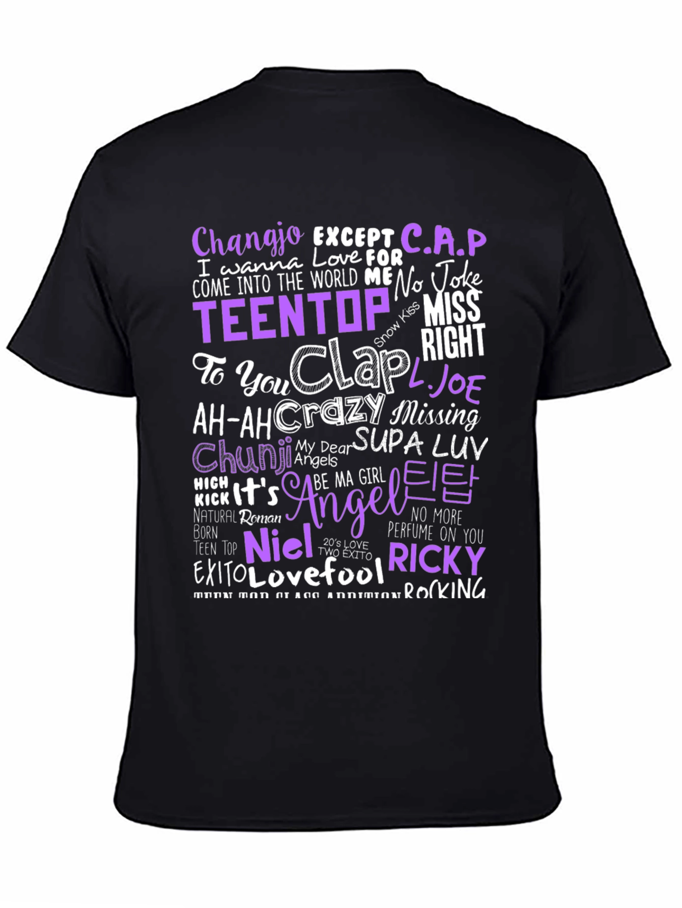 TEEN TOP Lyrics T-Shirt - K-Pop Fan Apparel