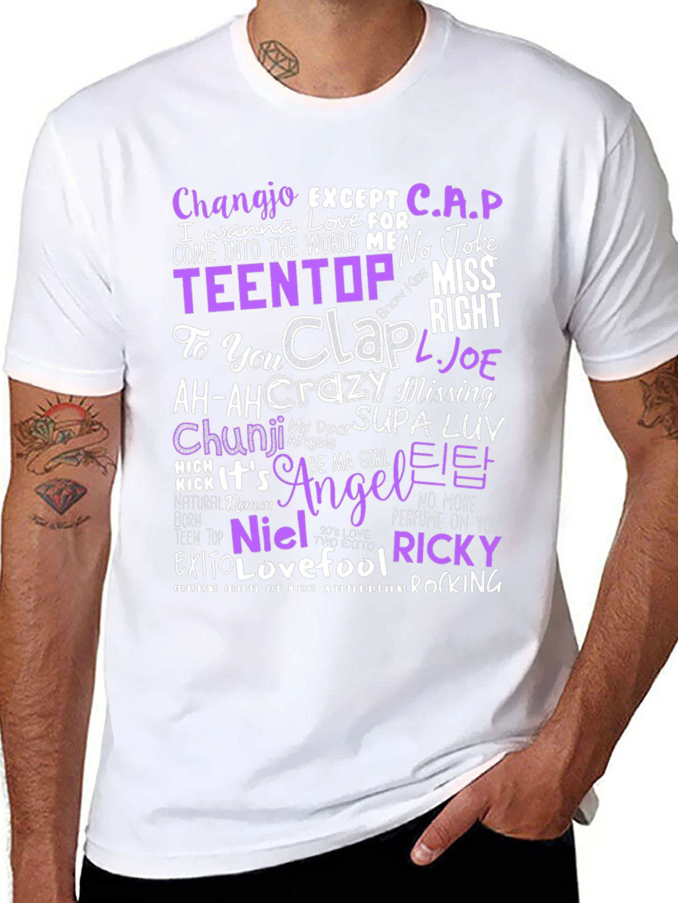 TEEN TOP Lyrics T-Shirt - K-Pop Fan Apparel