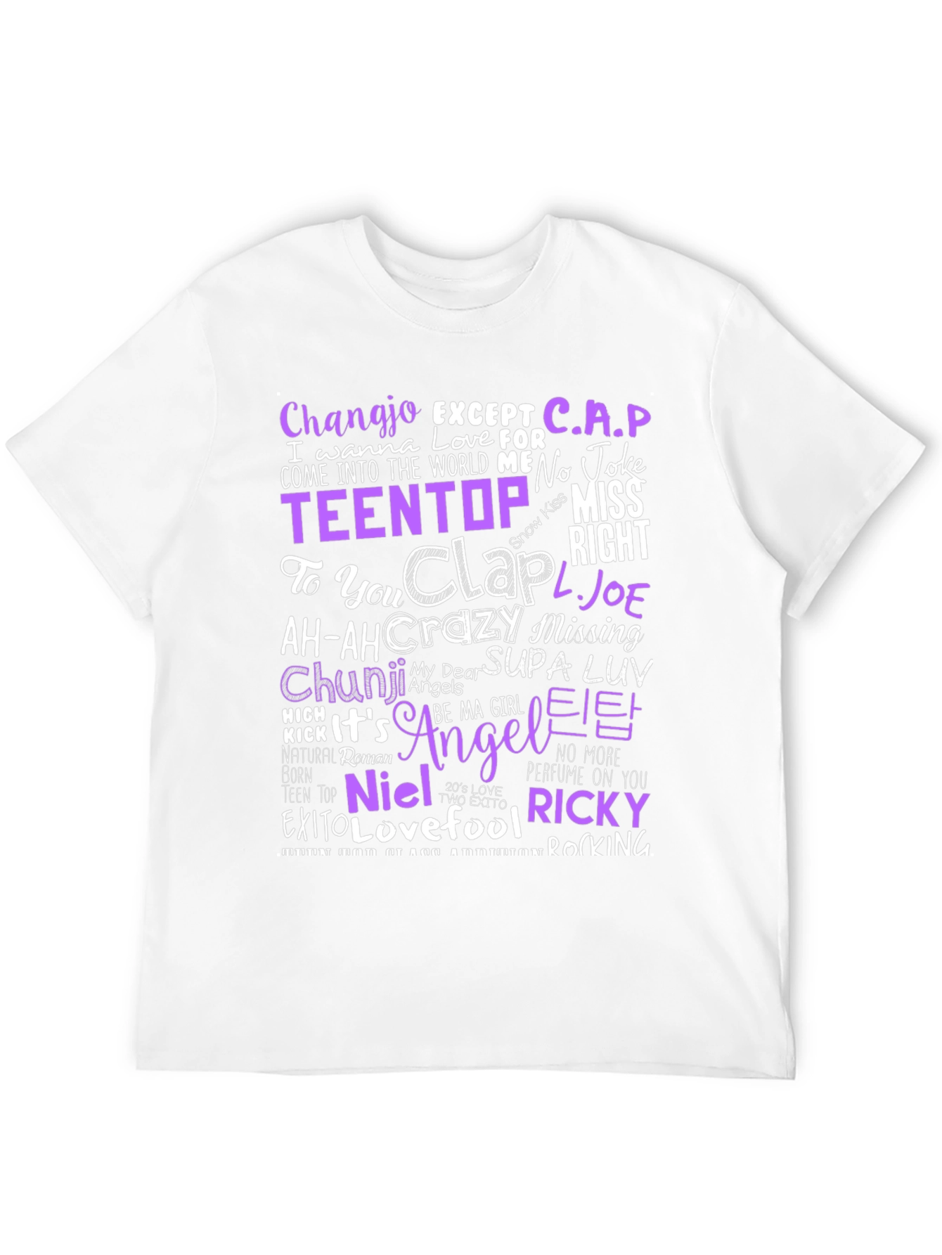 TEEN TOP Lyrics T-Shirt - K-Pop Fan Apparel