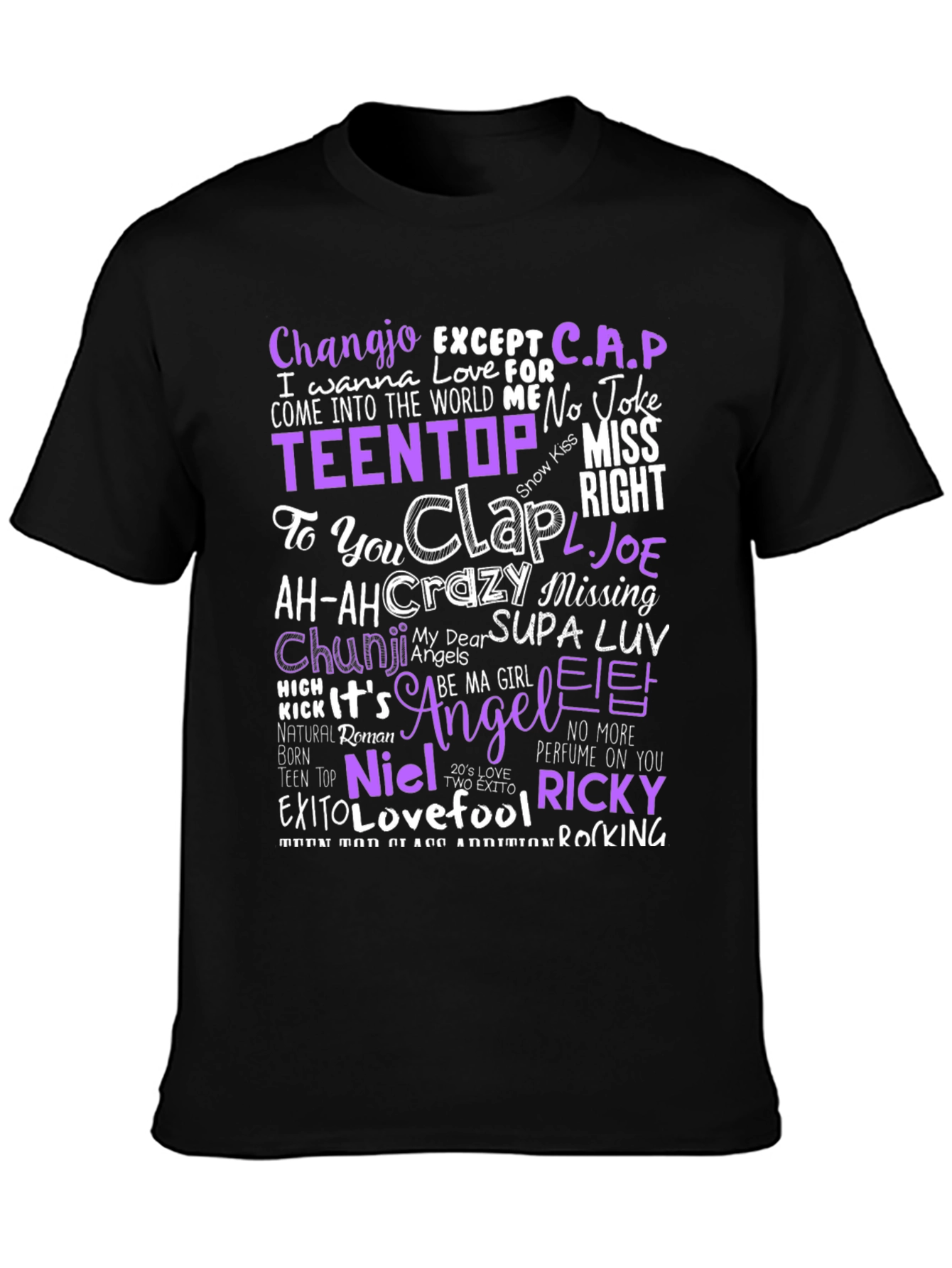 TEEN TOP Lyrics T-Shirt - K-Pop Fan Apparel