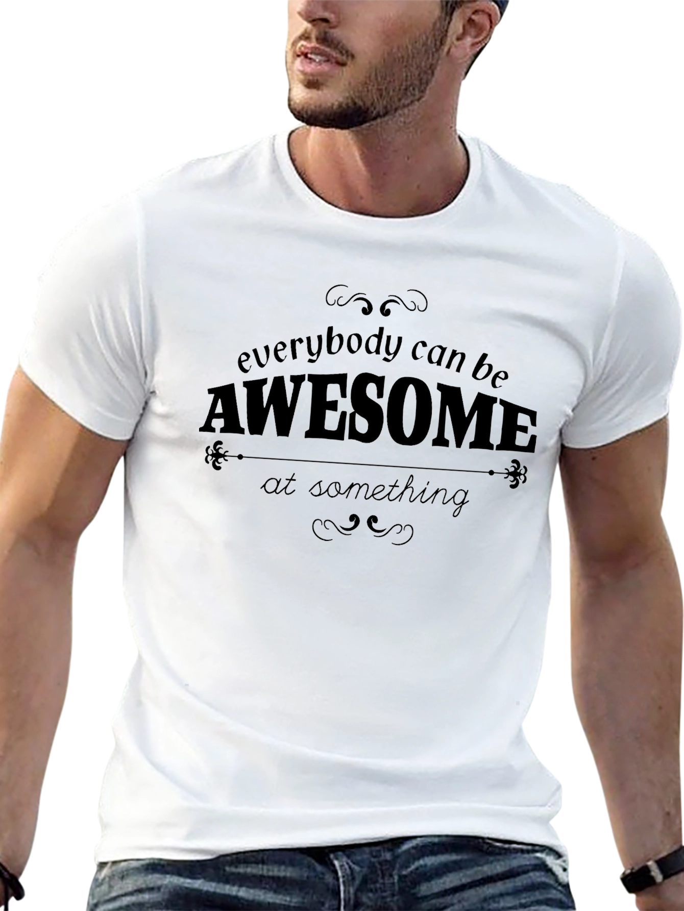 Awesome at Something Graphic Tee - Motivational Shirt
