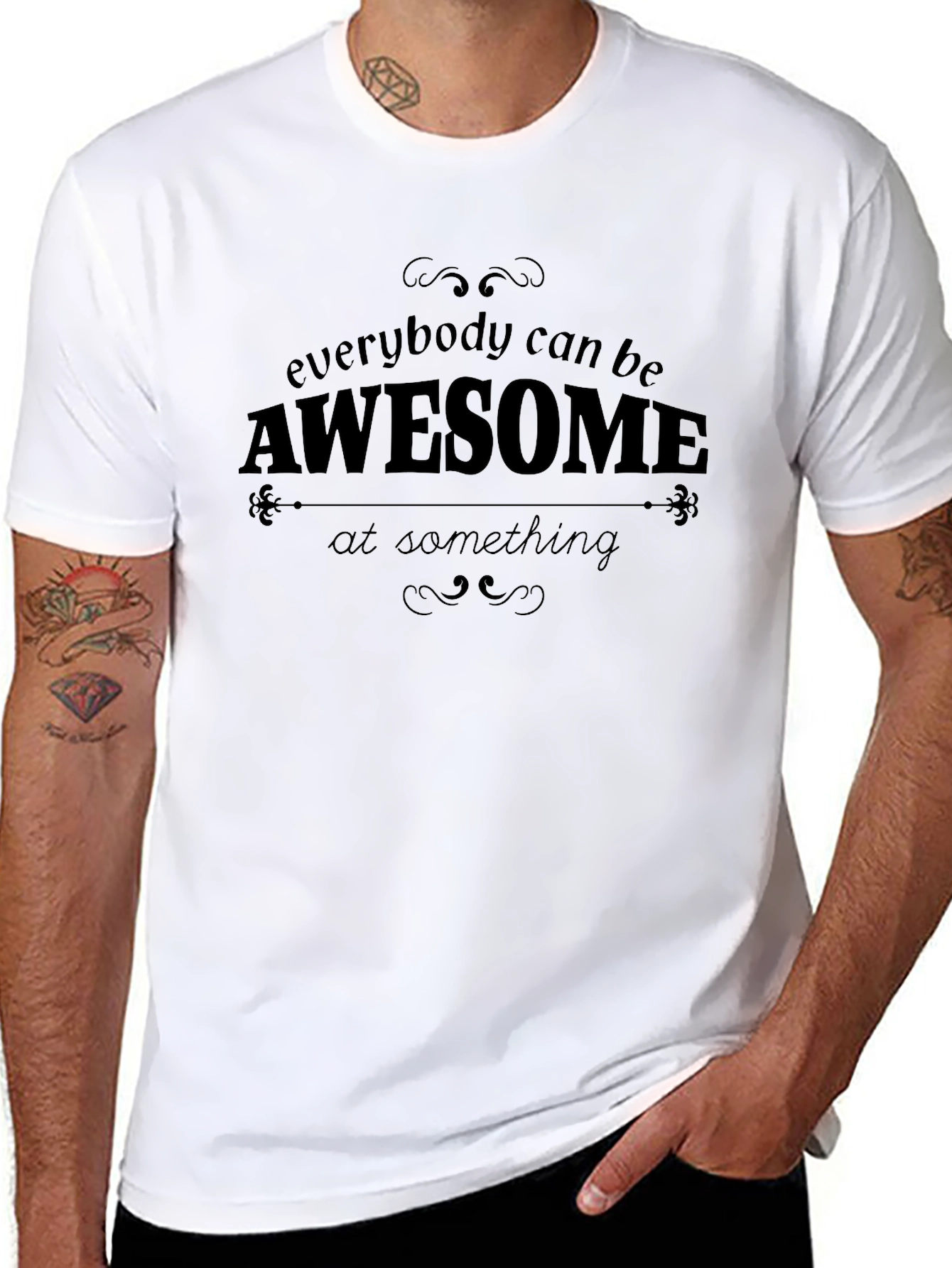 Awesome at Something Graphic Tee - Motivational Shirt