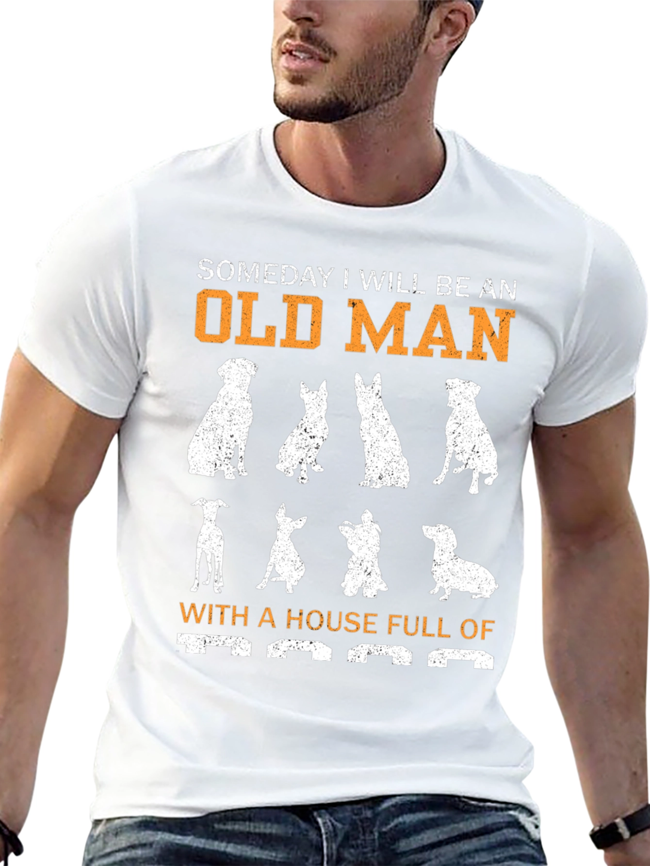 Funny Dog Lover T-Shirt - Someday Old Man Design