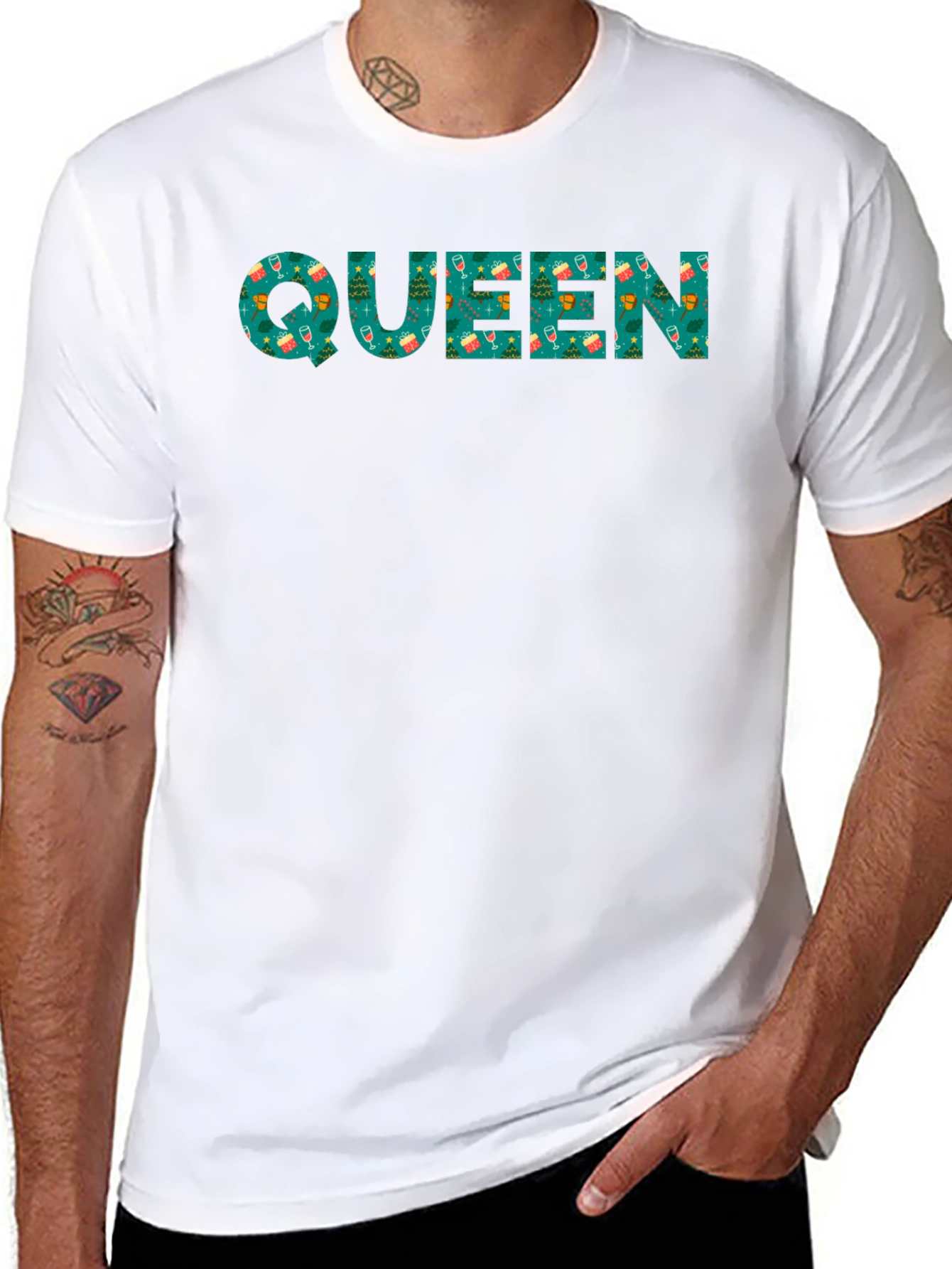 Festive Queen Christmas T-Shirt - Holiday Apparel