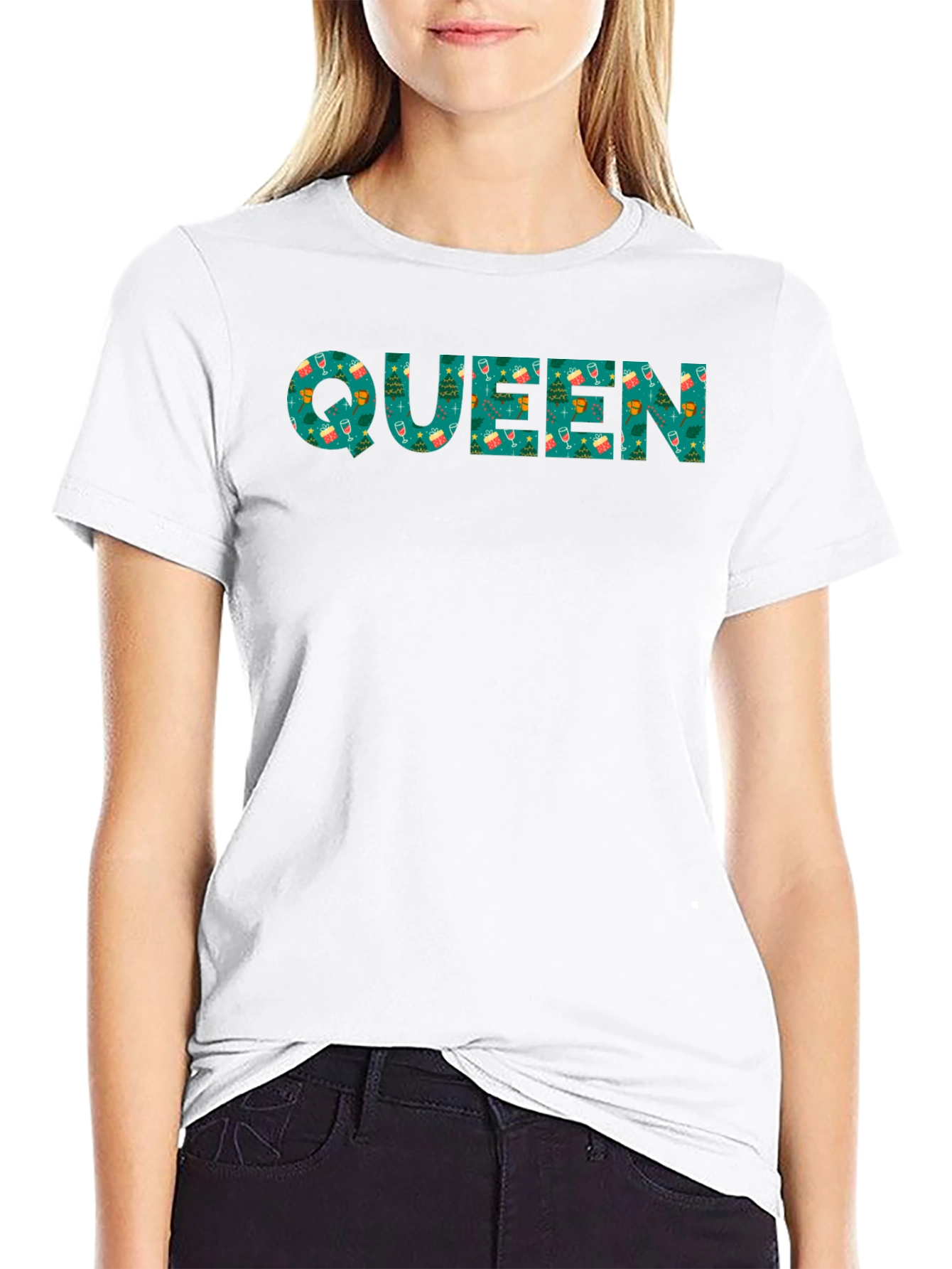 Festive Queen Christmas T-Shirt - Holiday Apparel