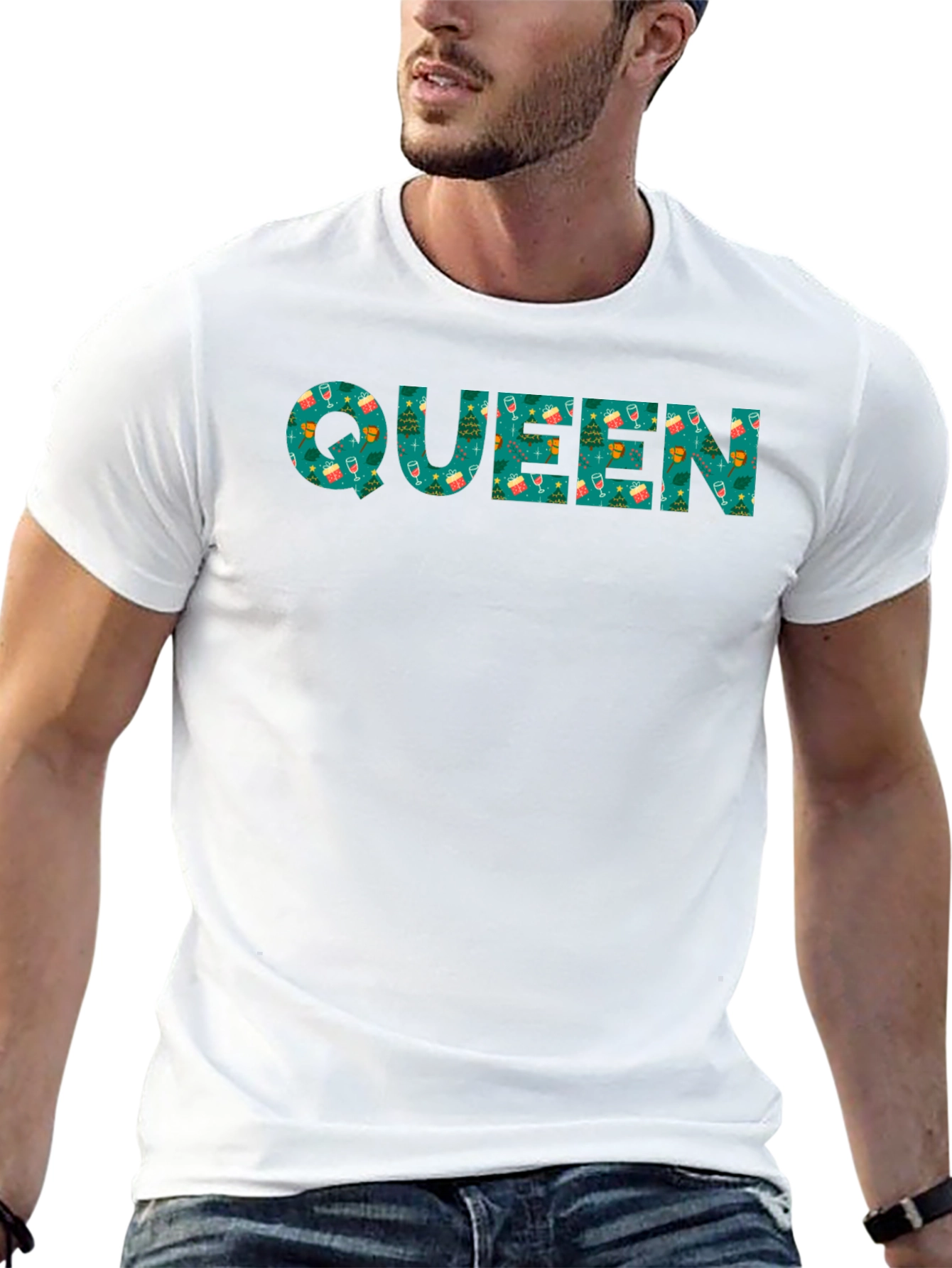 Festive Queen Christmas T-Shirt - Holiday Apparel