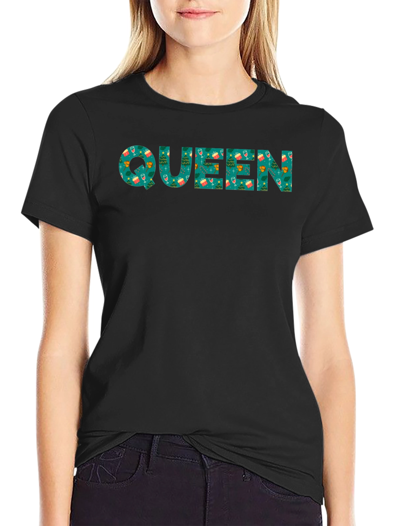 Festive Queen Christmas T-Shirt - Holiday Apparel