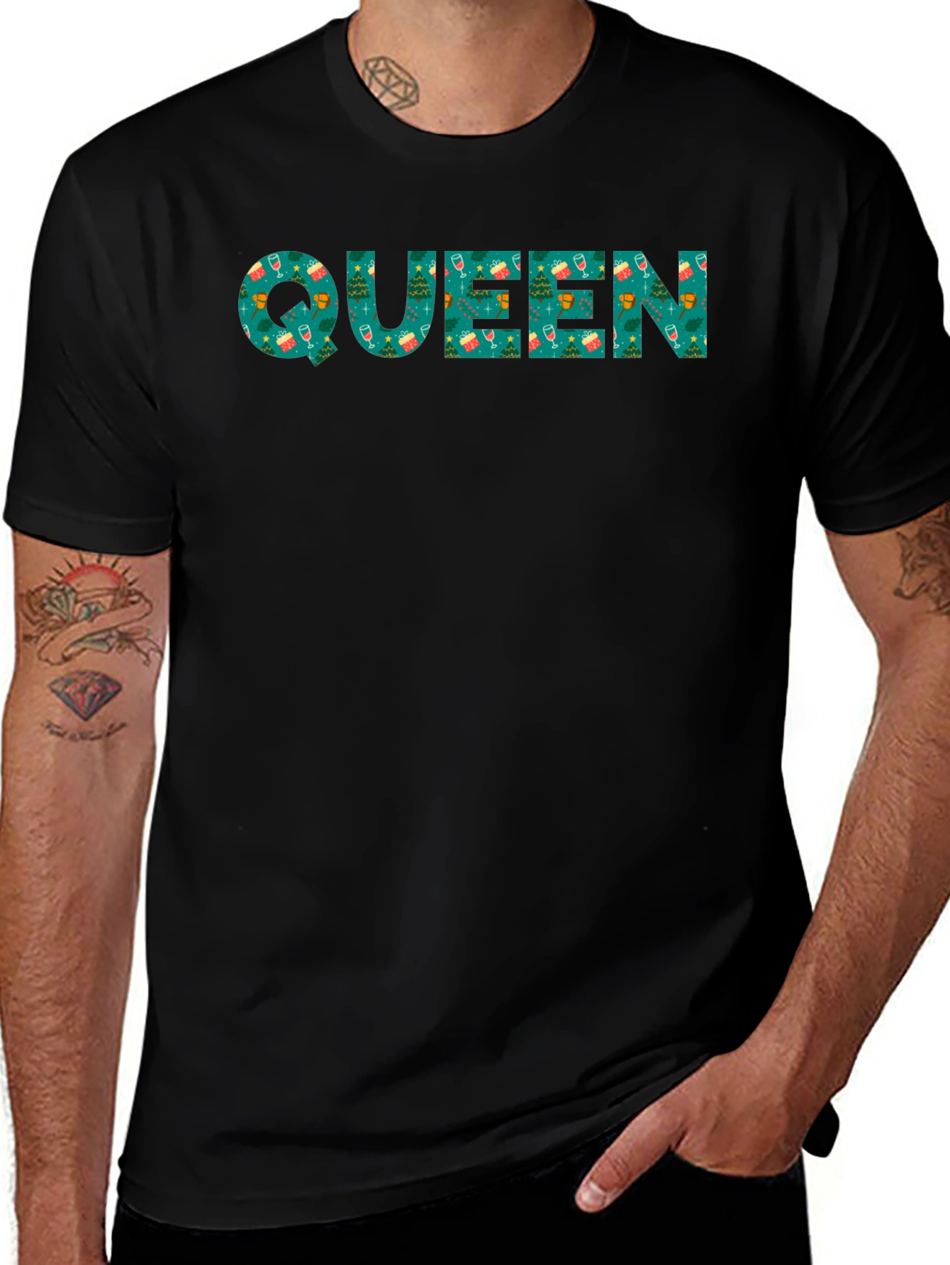 Festive Queen Christmas T-Shirt - Holiday Apparel