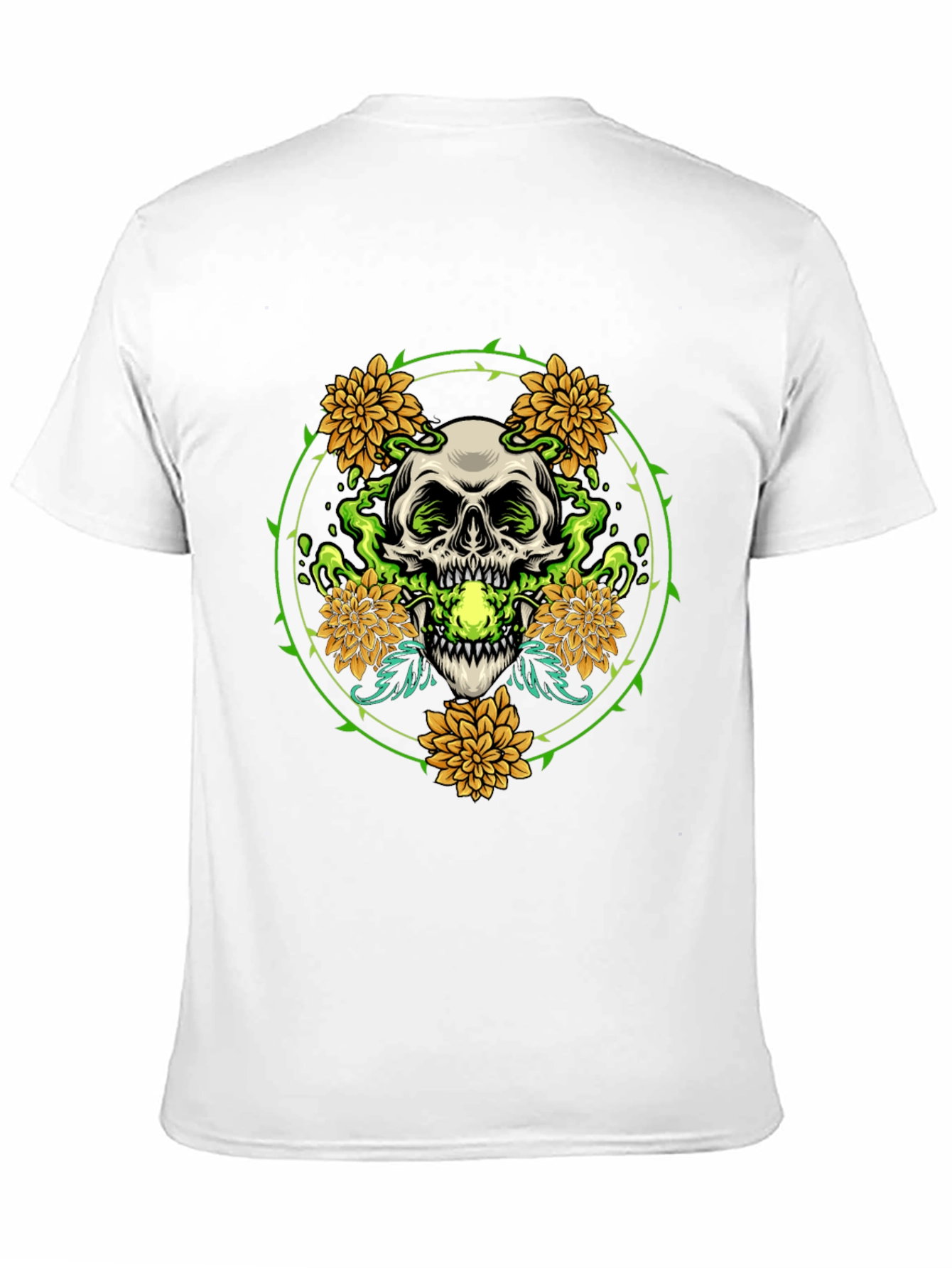 Skull & Flowers Graphic Tee