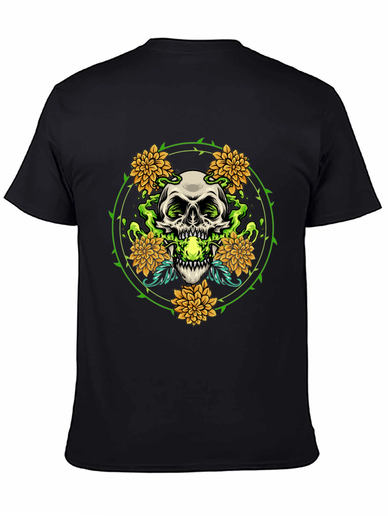 Skull & Flowers Graphic Tee