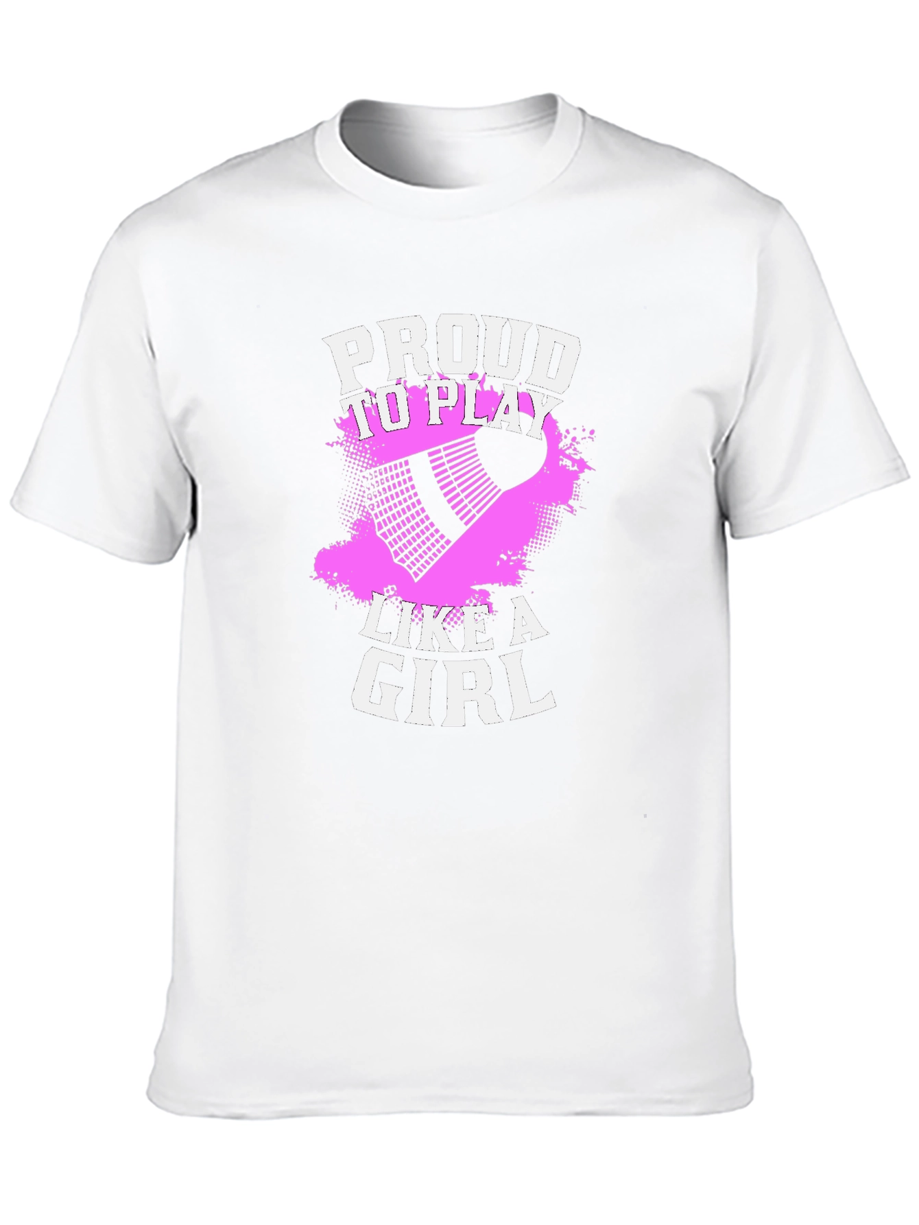 Proud To Play Like A Girl Badminton Graphic Tee
