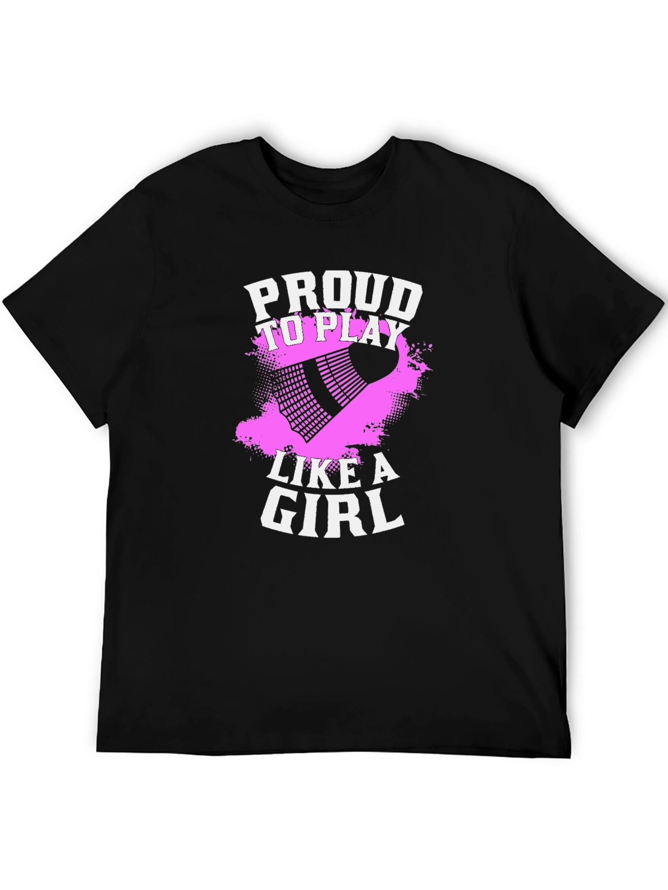 Proud To Play Like A Girl Badminton Graphic Tee