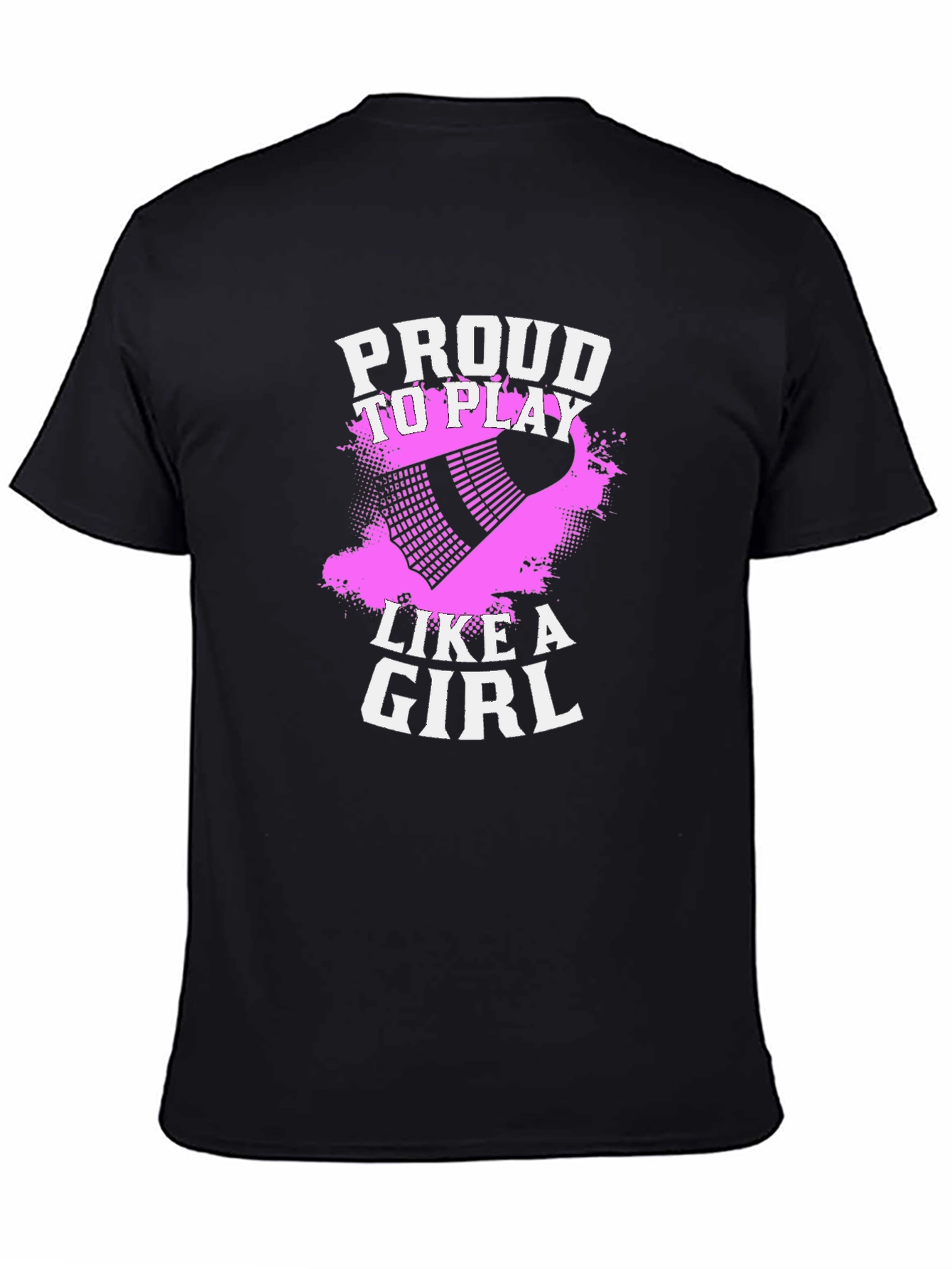Proud To Play Like A Girl Badminton Graphic Tee