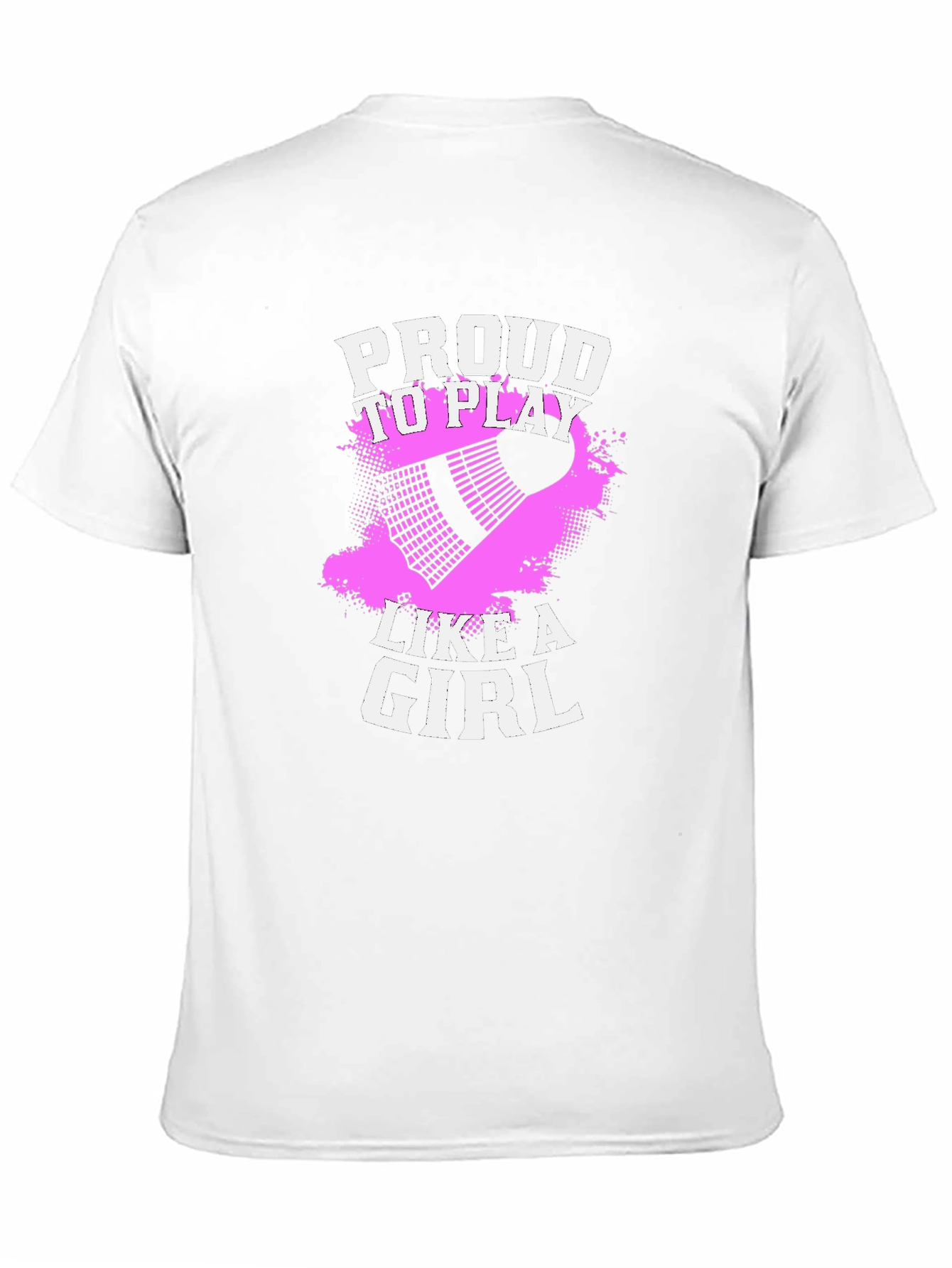 Proud To Play Like A Girl Badminton Graphic Tee