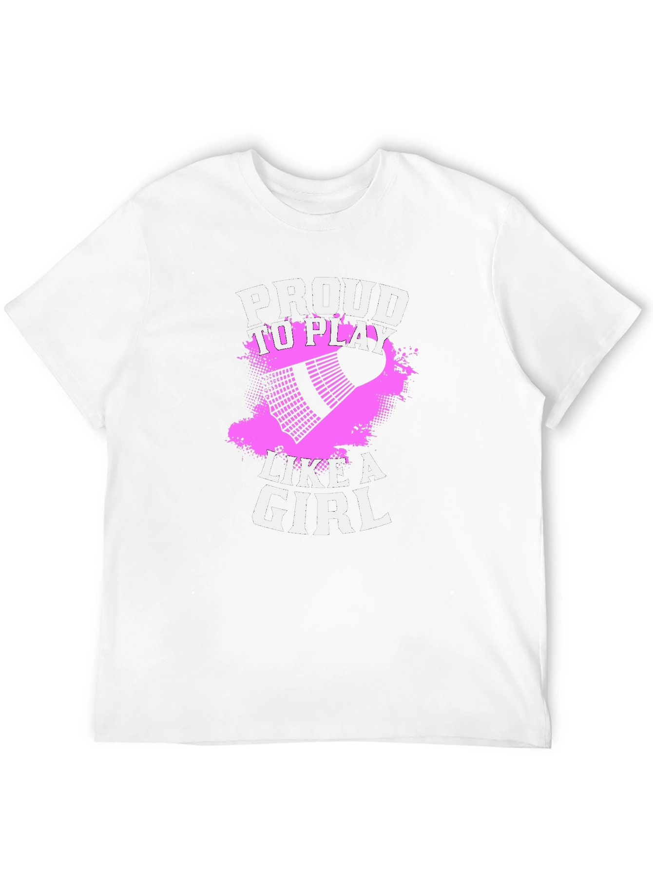 Proud To Play Like A Girl Badminton Graphic Tee