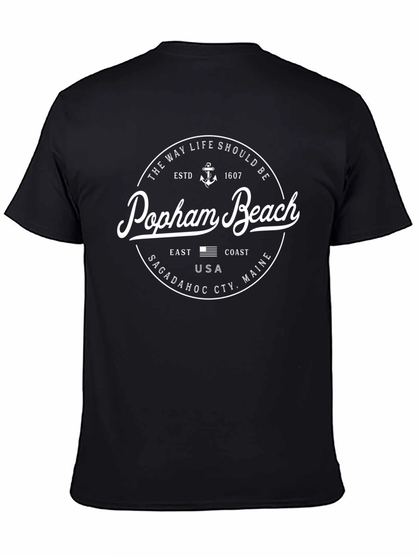 Popham Beach T-Shirt - Coastal Maine Souvenir