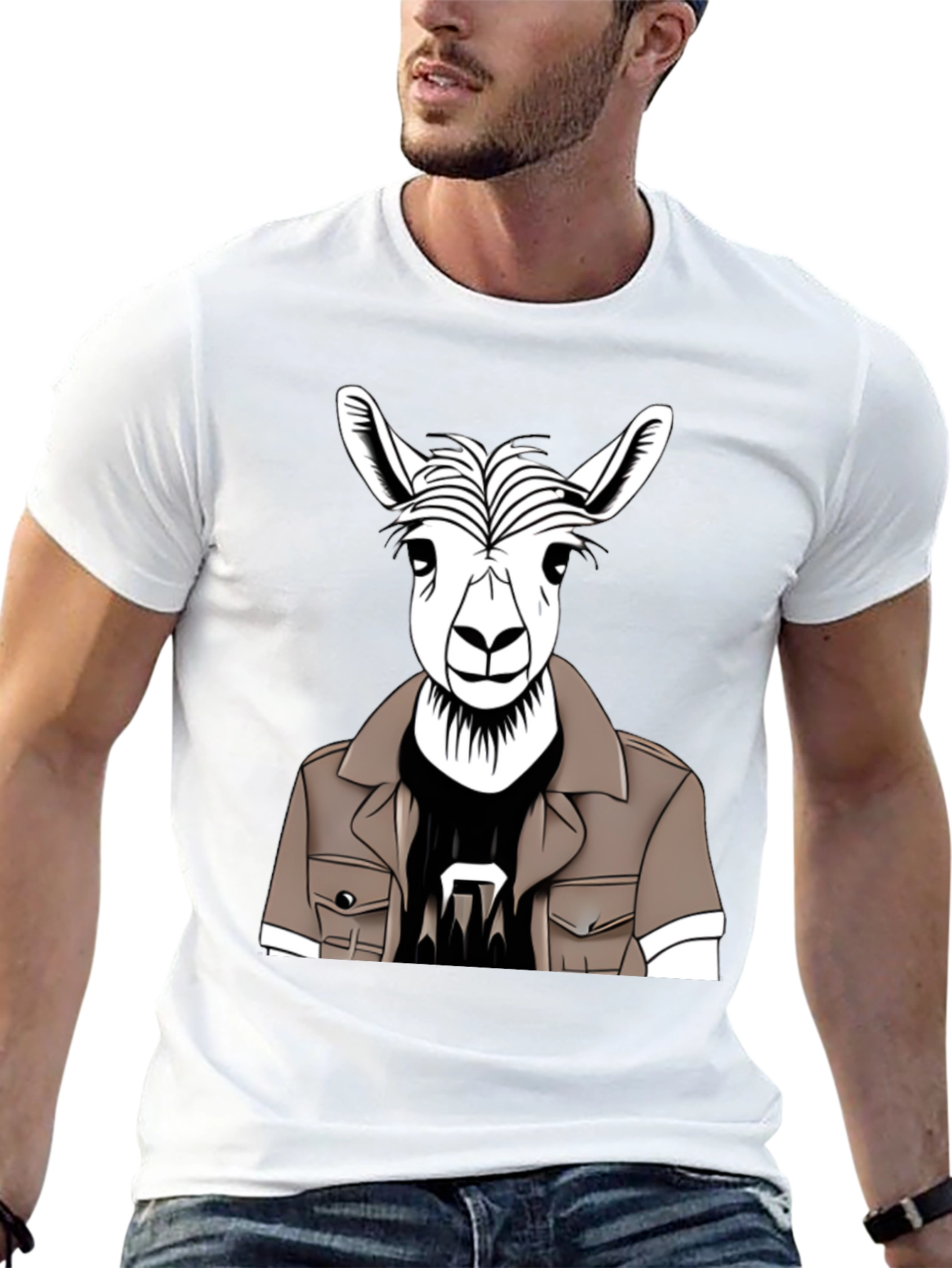 Cool Llama Graphic T-Shirt