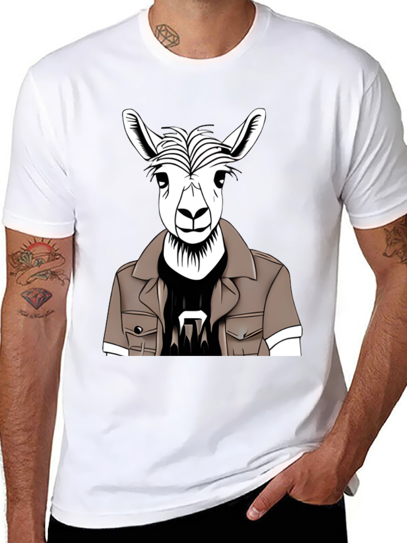 Cool Llama Graphic T-Shirt