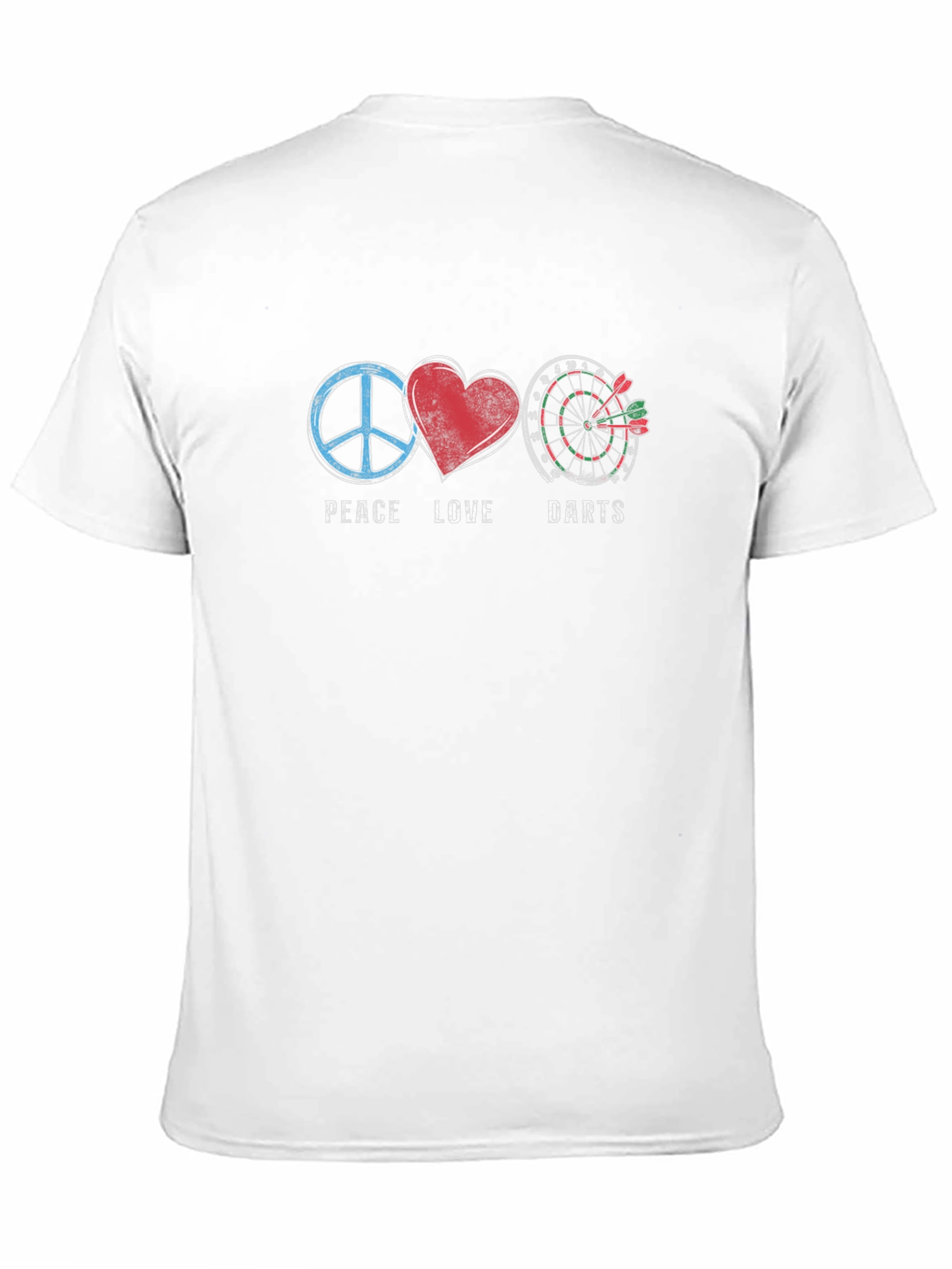 Peace Love Darts T-Shirt - Fun Dart Player Tee