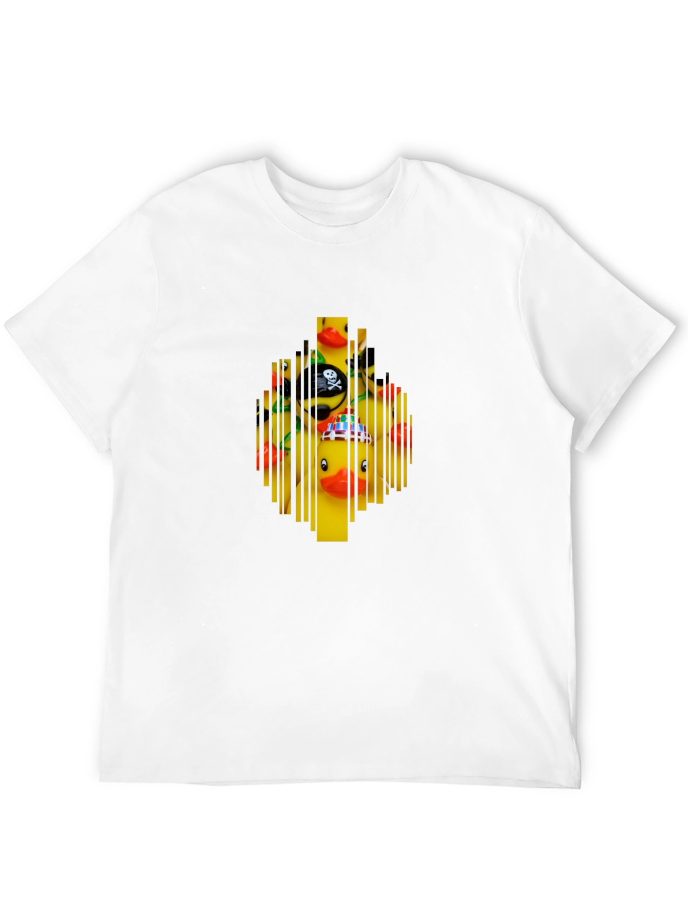 Novelty Rubber Duck Barcode Graphic T-Shirt