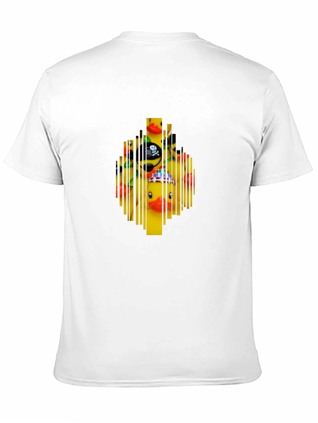 Novelty Rubber Duck Barcode Graphic T-Shirt