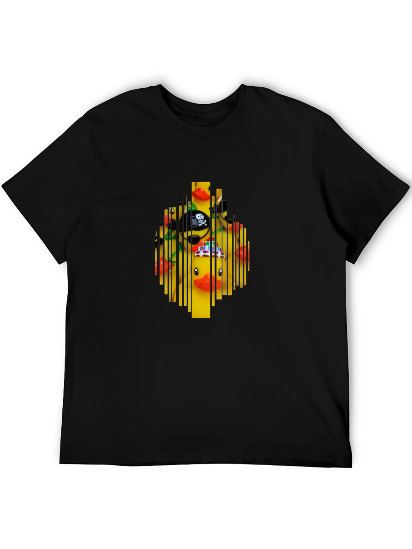 Novelty Rubber Duck Barcode Graphic T-Shirt