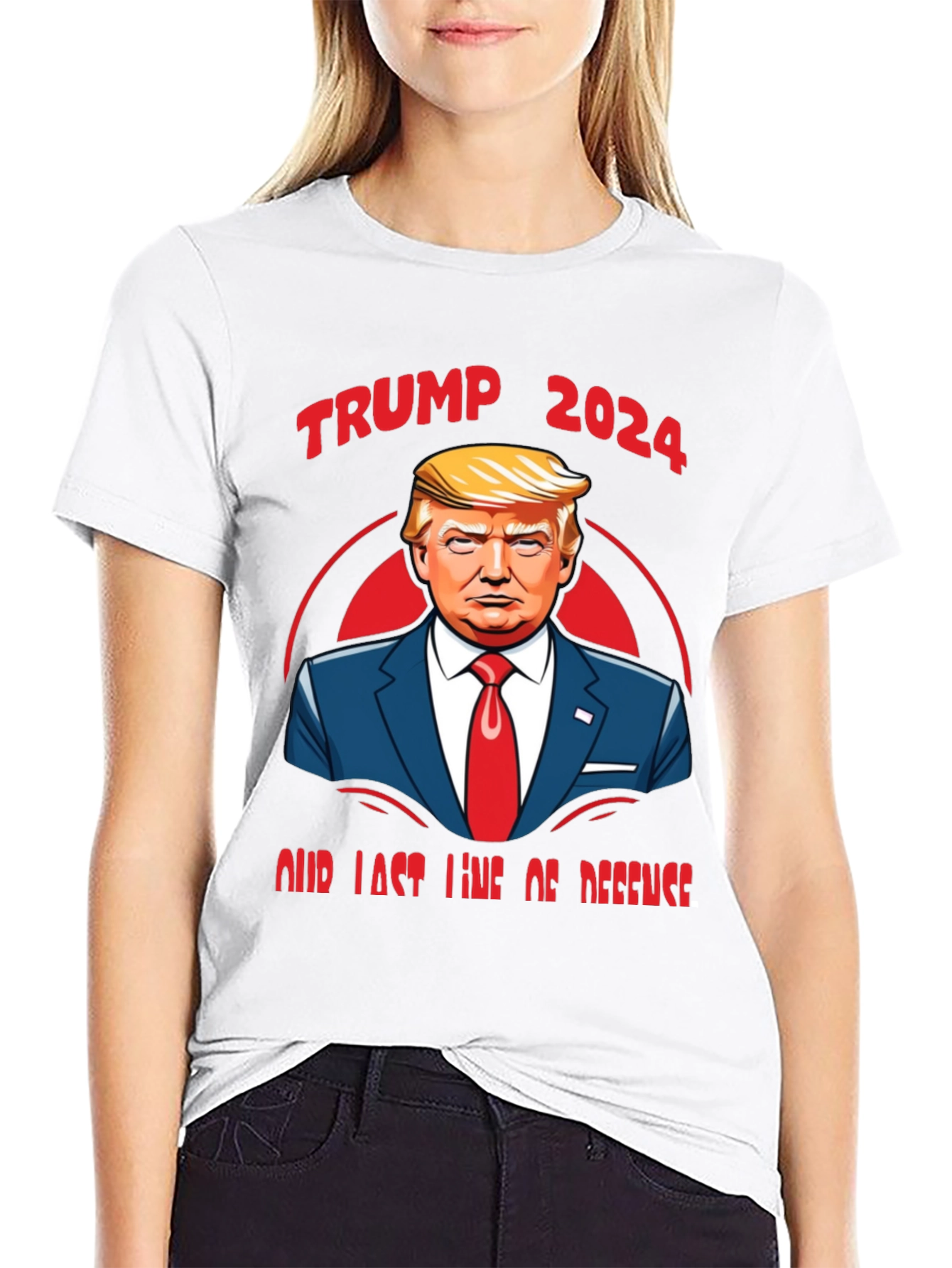 Trump 2024 Our Last Line of Defense Graphic Tee