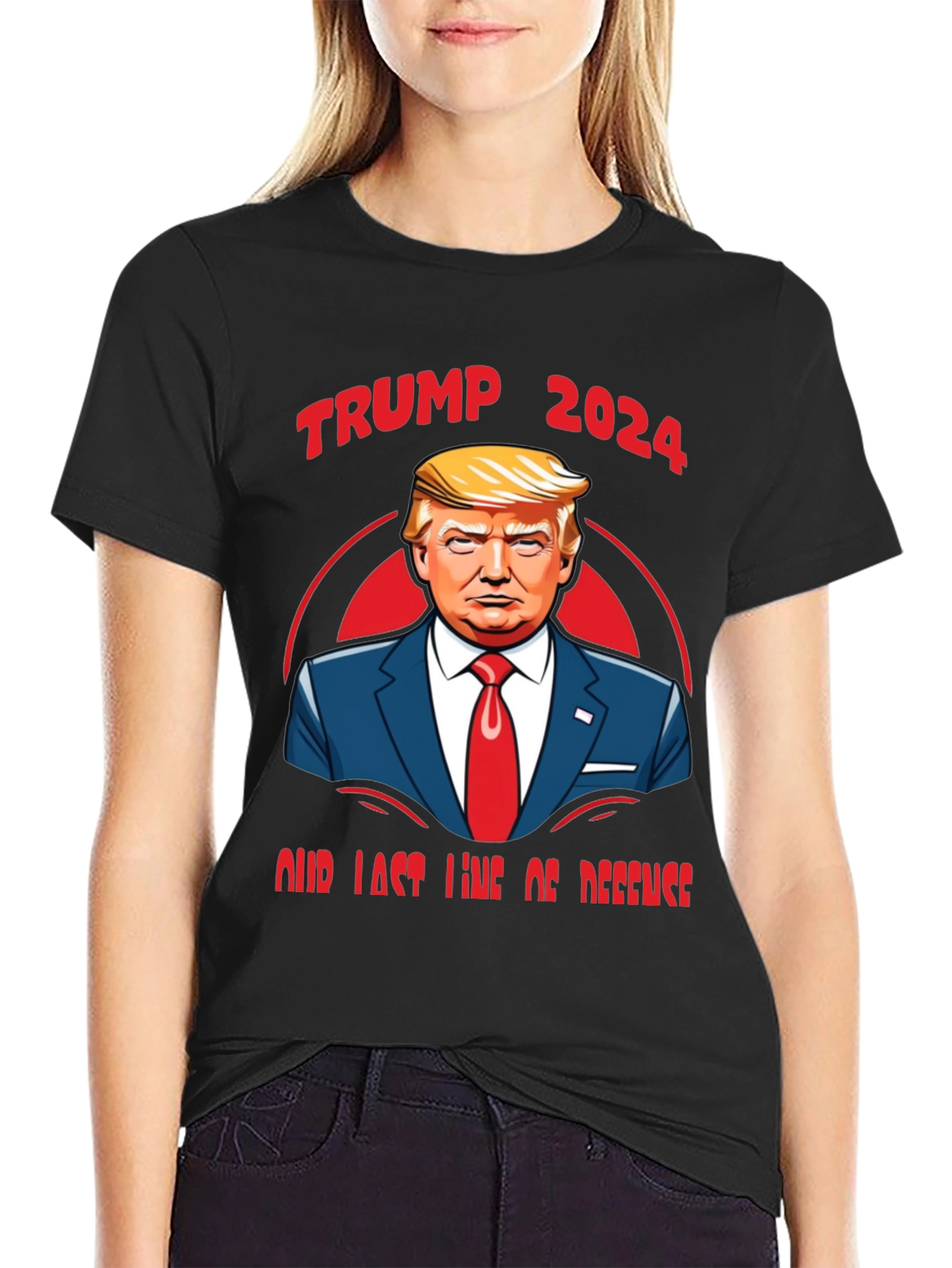 Trump 2024 Our Last Line of Defense Graphic Tee
