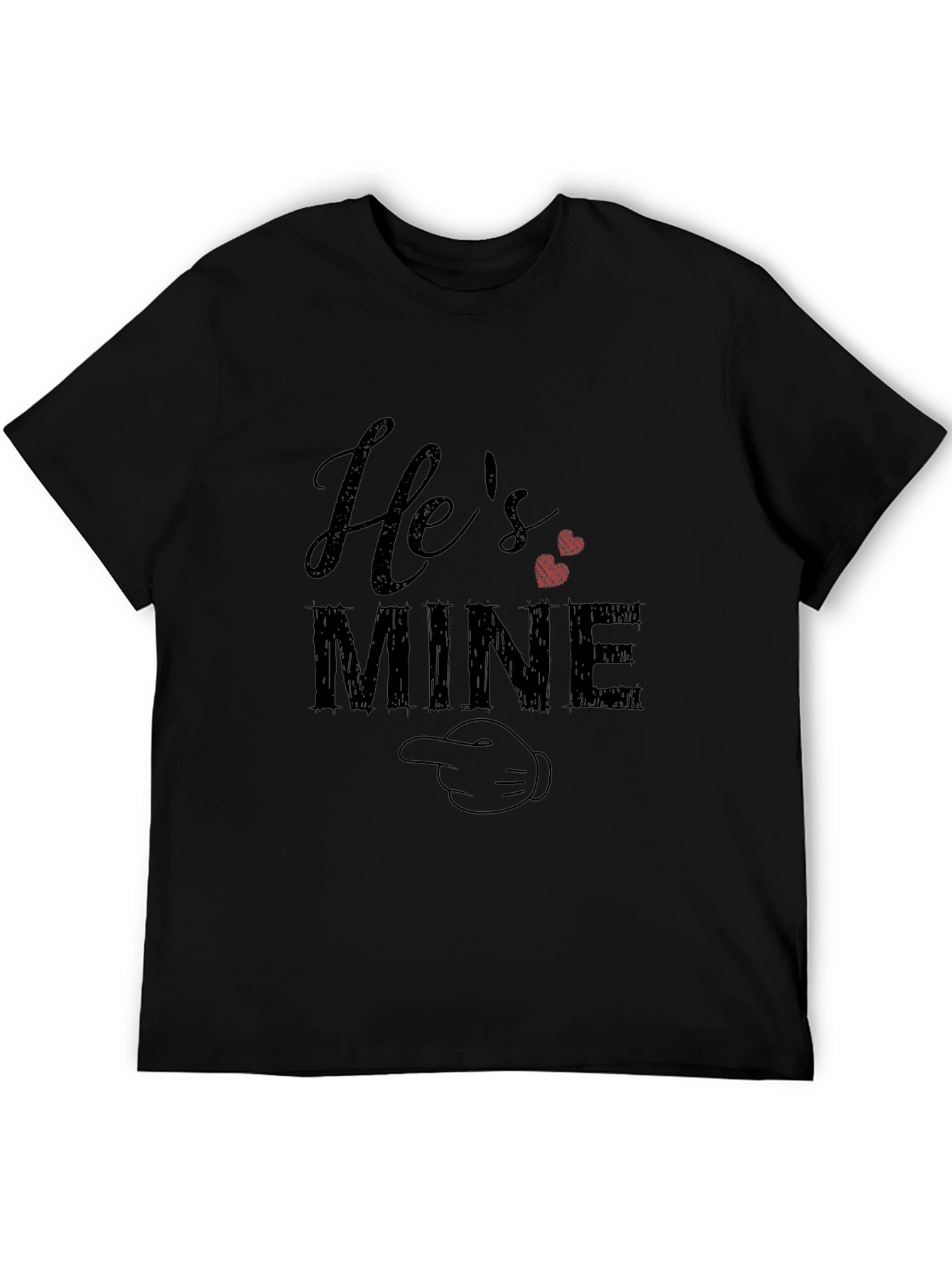 Hes Mine T-Shirt Funny Couple Matching Tee