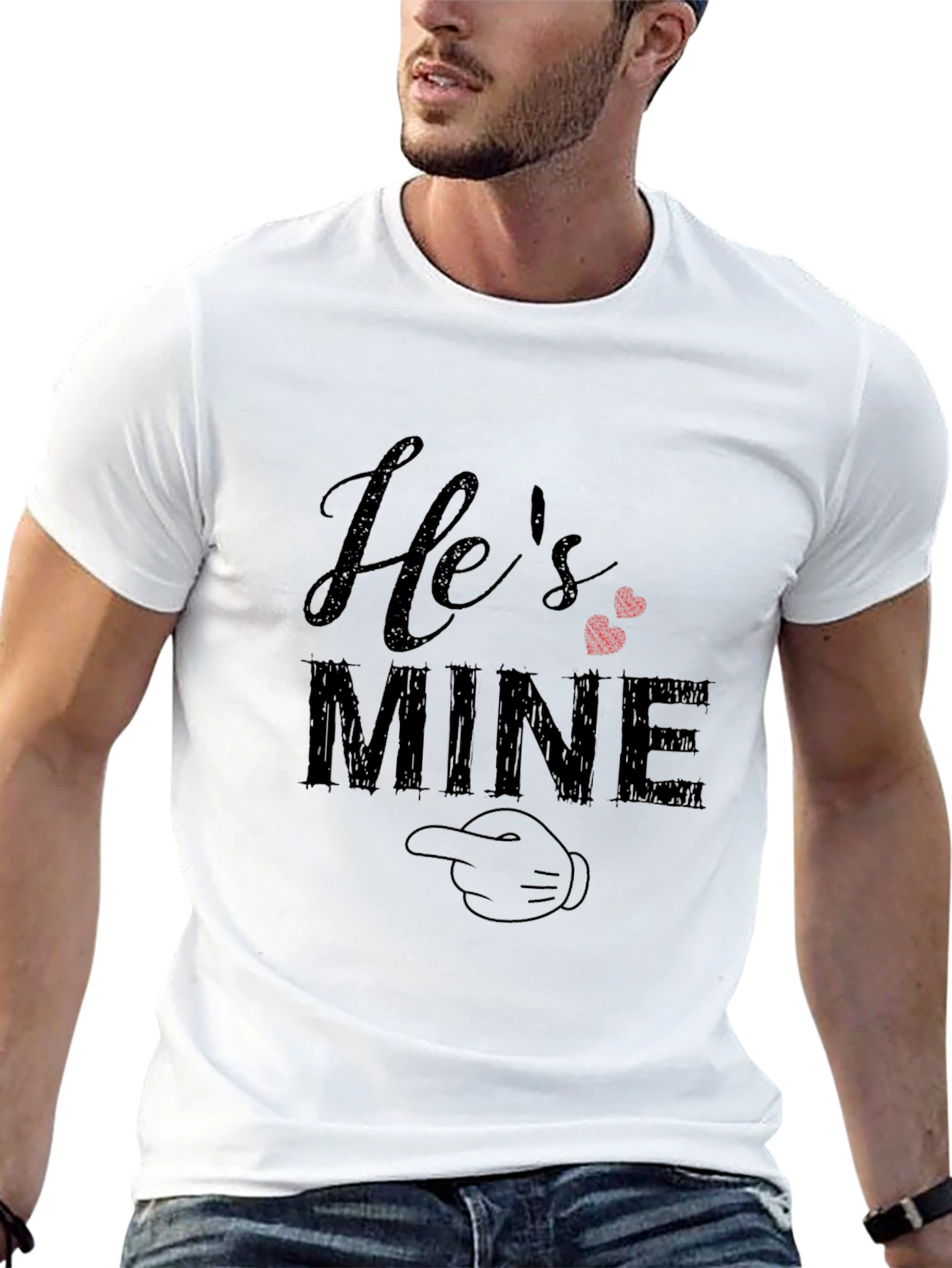 Hes Mine T-Shirt Funny Couple Matching Tee