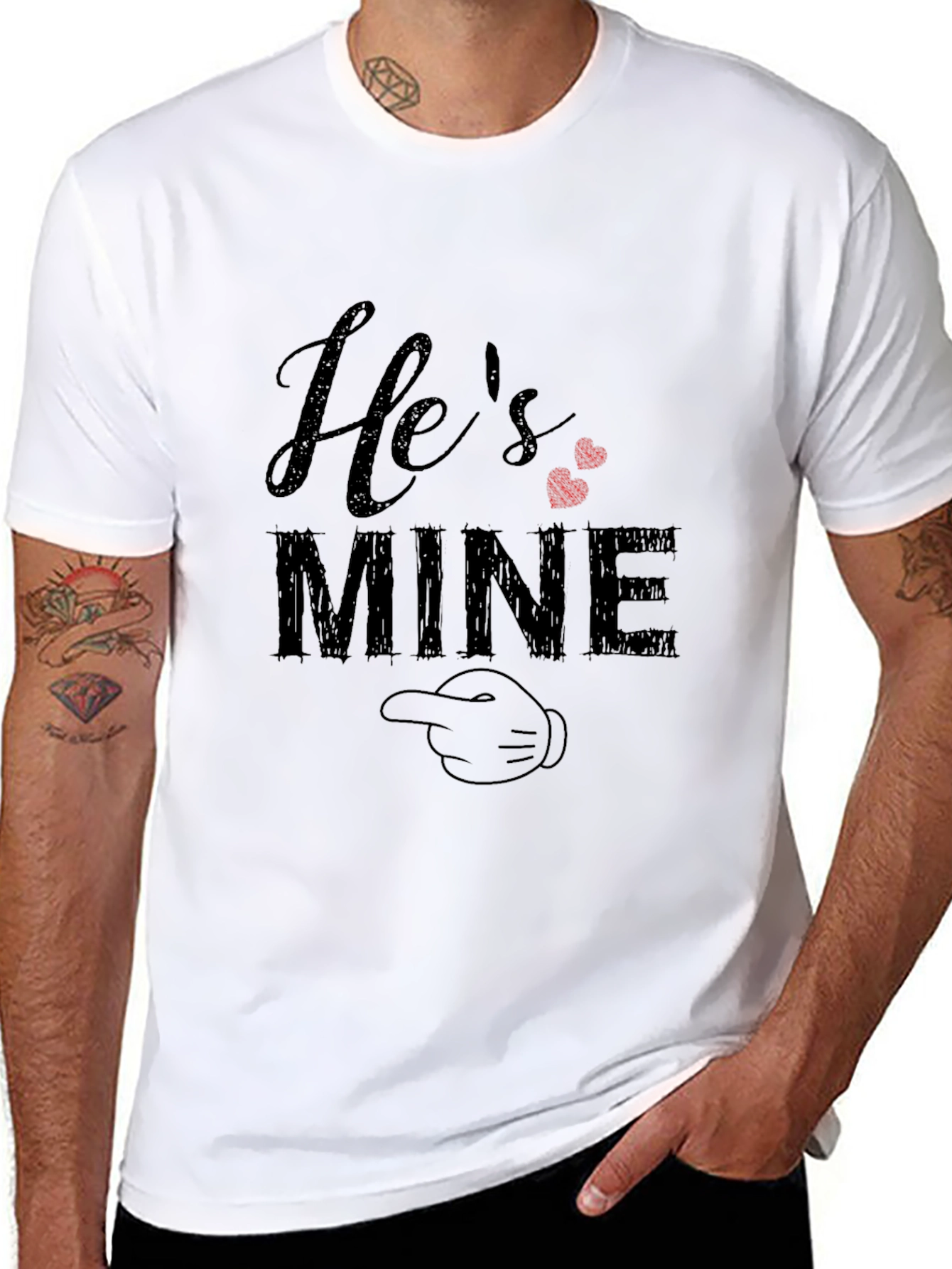 Hes Mine T-Shirt Funny Couple Matching Tee