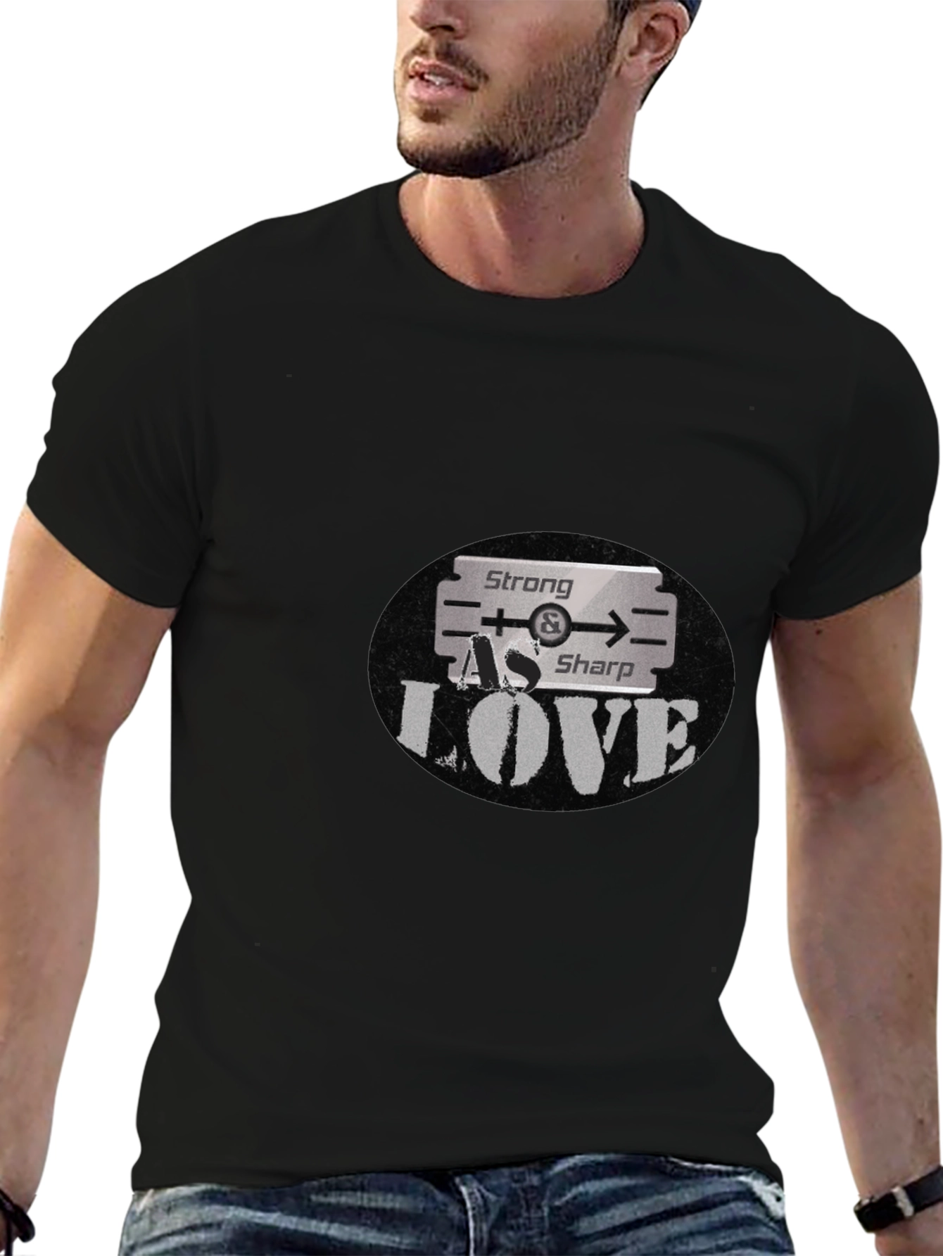 Strong As Sharp Love Graphic T-Shirt