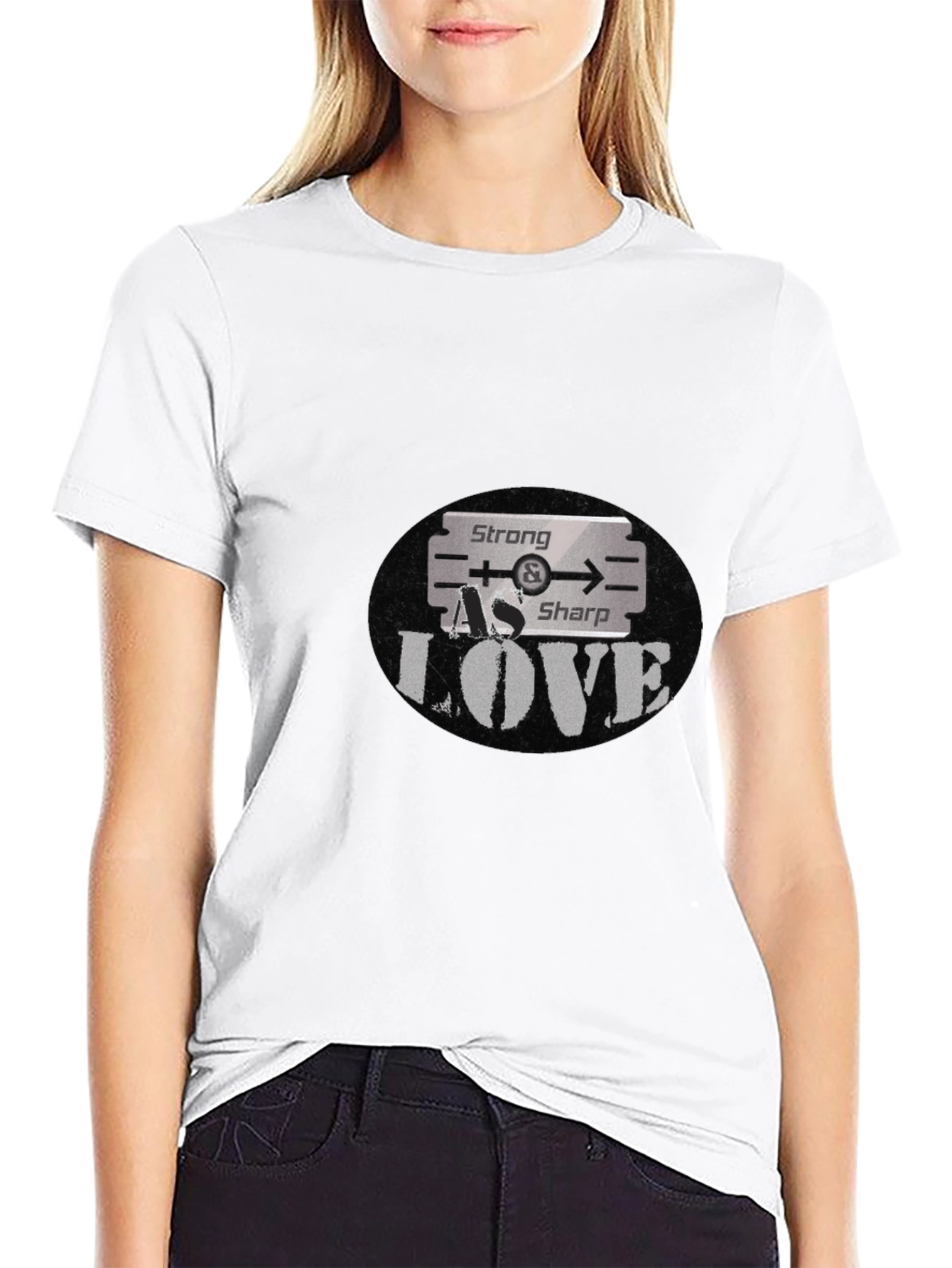 Strong As Sharp Love Graphic T-Shirt