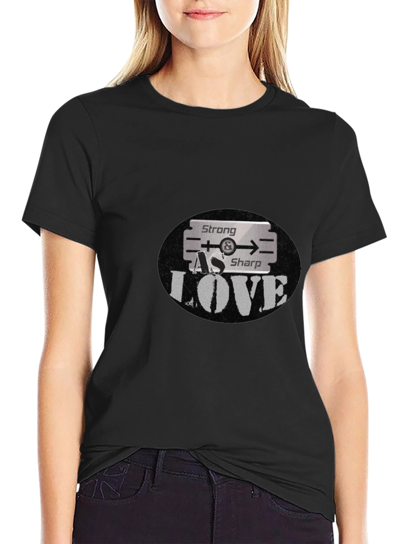 Strong As Sharp Love Graphic T-Shirt