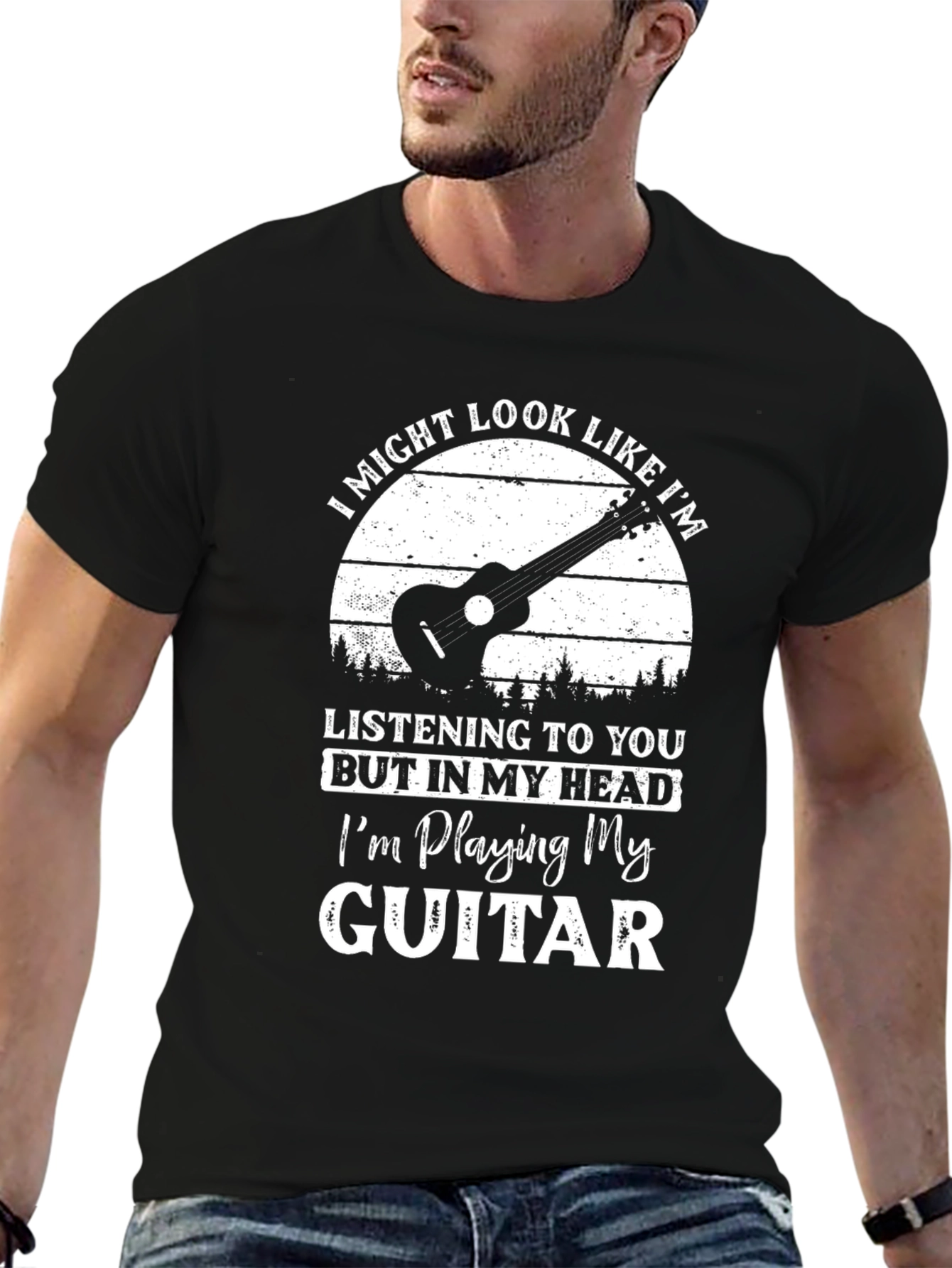Guitar Player T-Shirt: Im Playing My Guitar