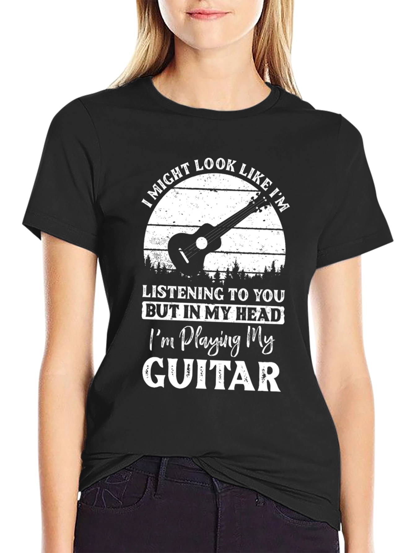 Guitar Player T-Shirt: Im Playing My Guitar