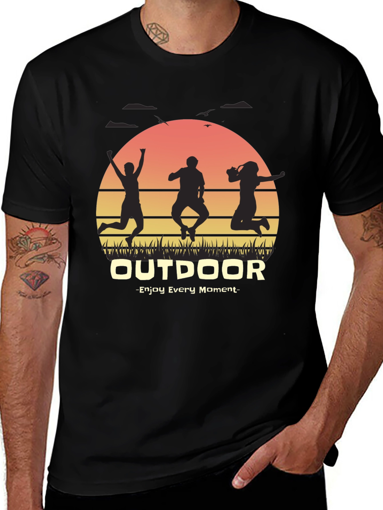 Outdoor Adventure Graphic Tee - Enjoy Every Moment