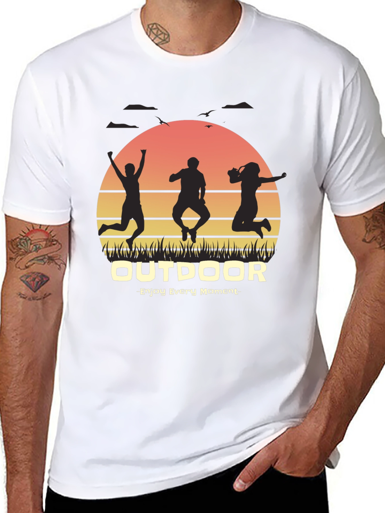 Outdoor Adventure Graphic Tee - Enjoy Every Moment
