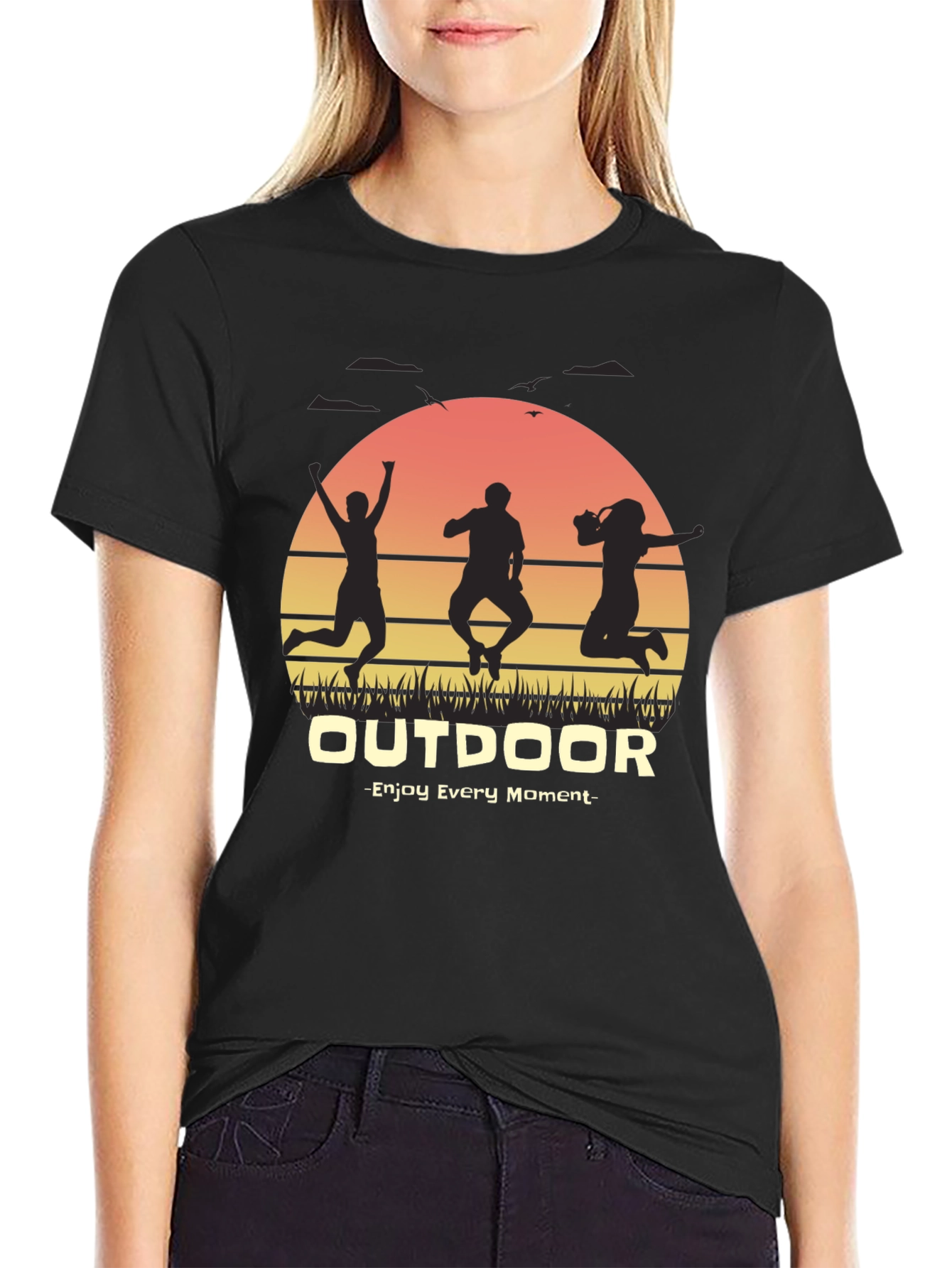Outdoor Adventure Graphic Tee - Enjoy Every Moment
