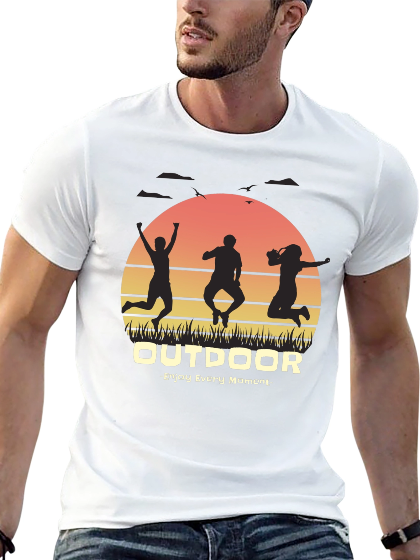 Outdoor Adventure Graphic Tee - Enjoy Every Moment
