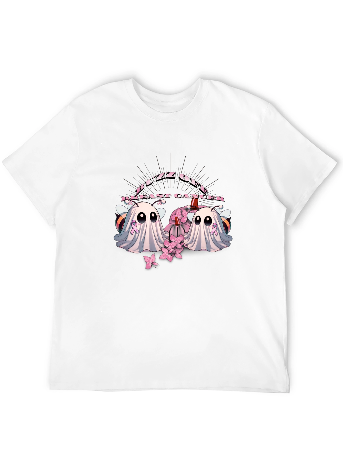 Buzz Off Breast Cancer Ghost T-Shirt