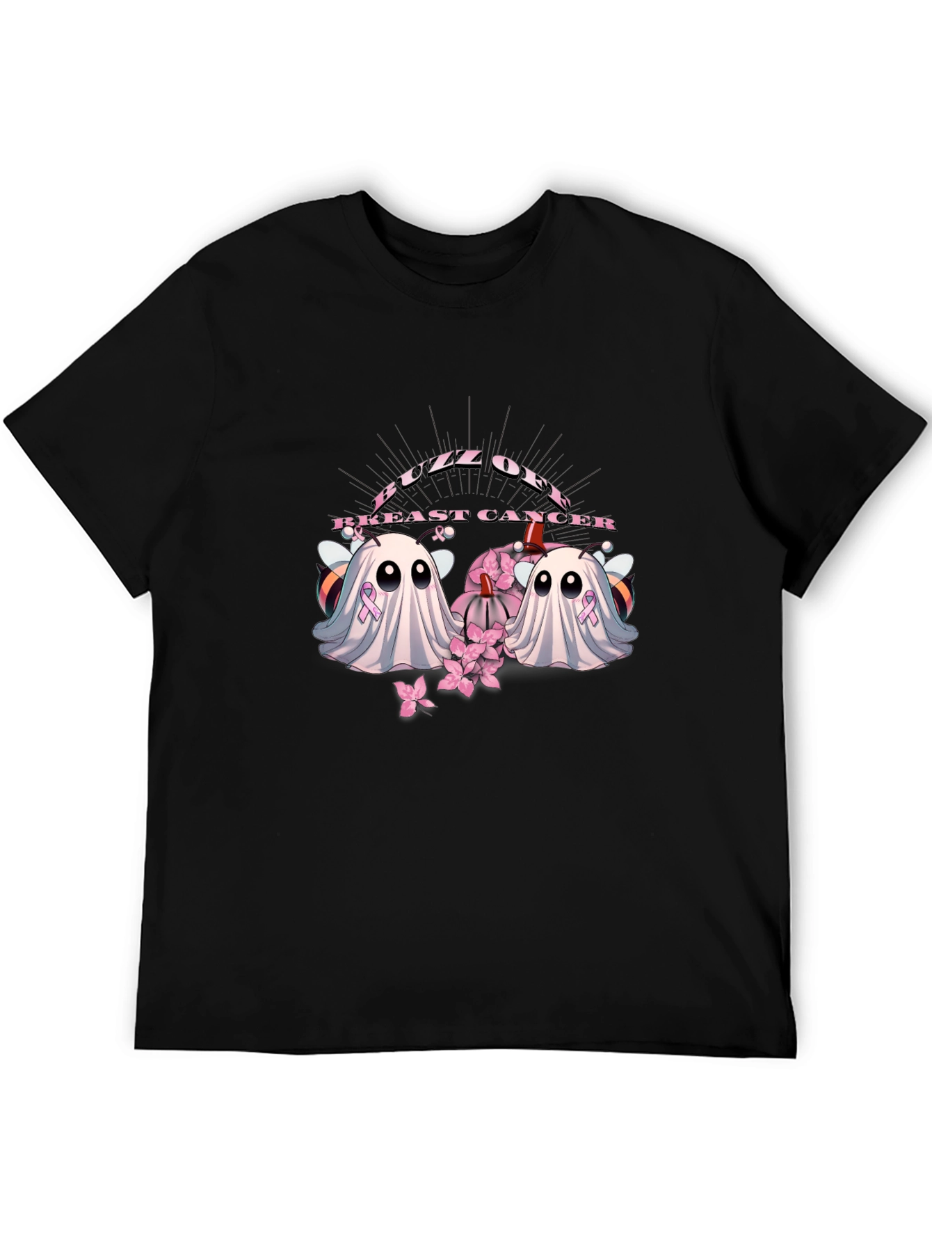 Buzz Off Breast Cancer Ghost T-Shirt