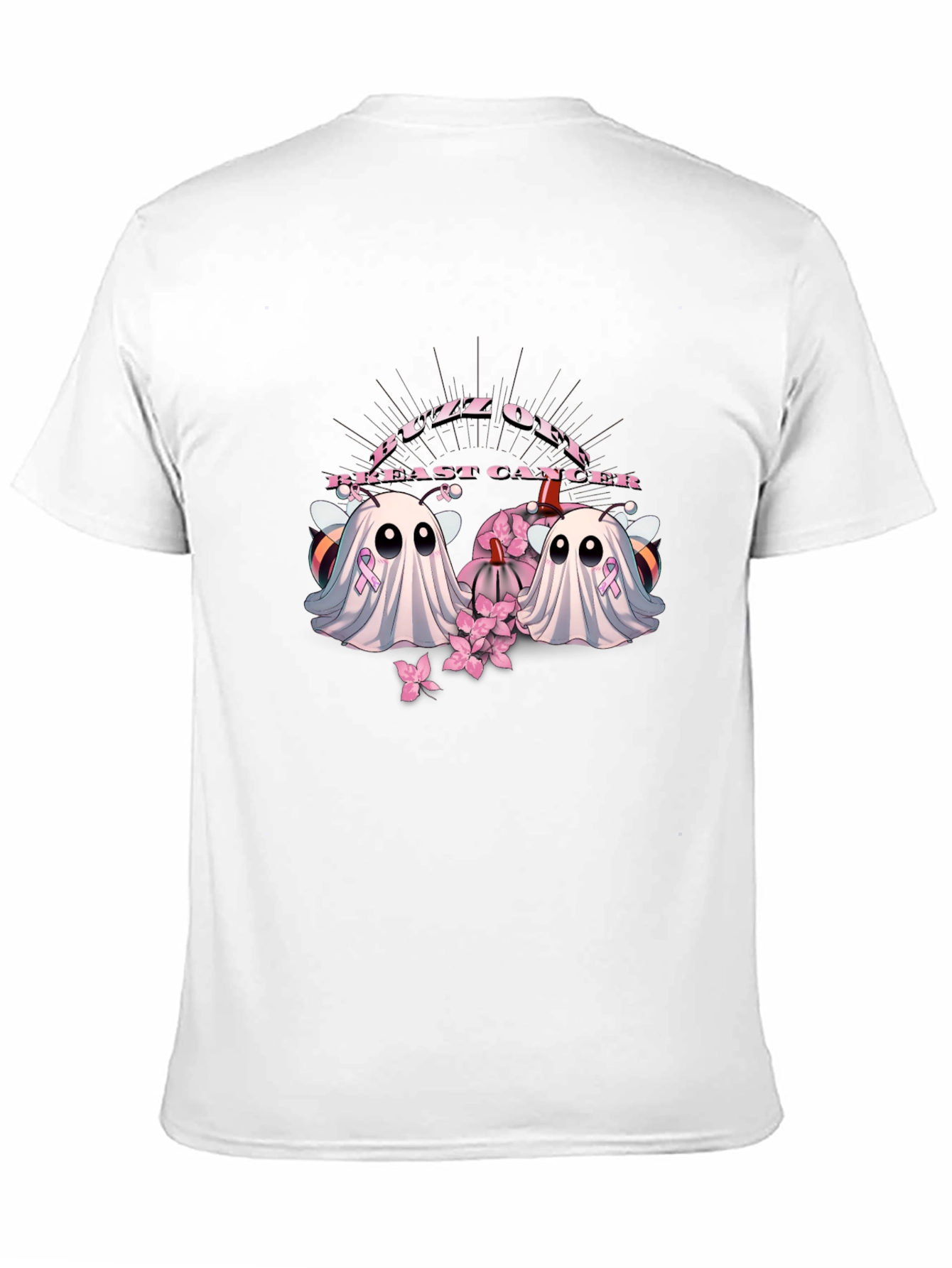 Buzz Off Breast Cancer Ghost T-Shirt