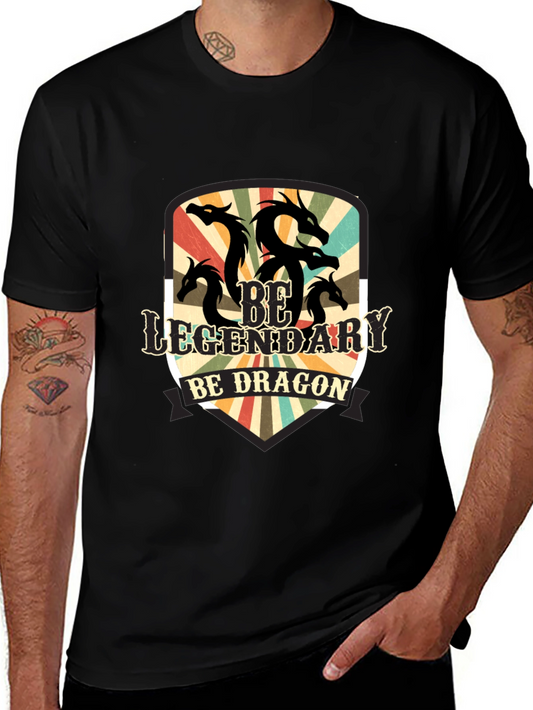 Legendary Dragon Graphic Tee - Black