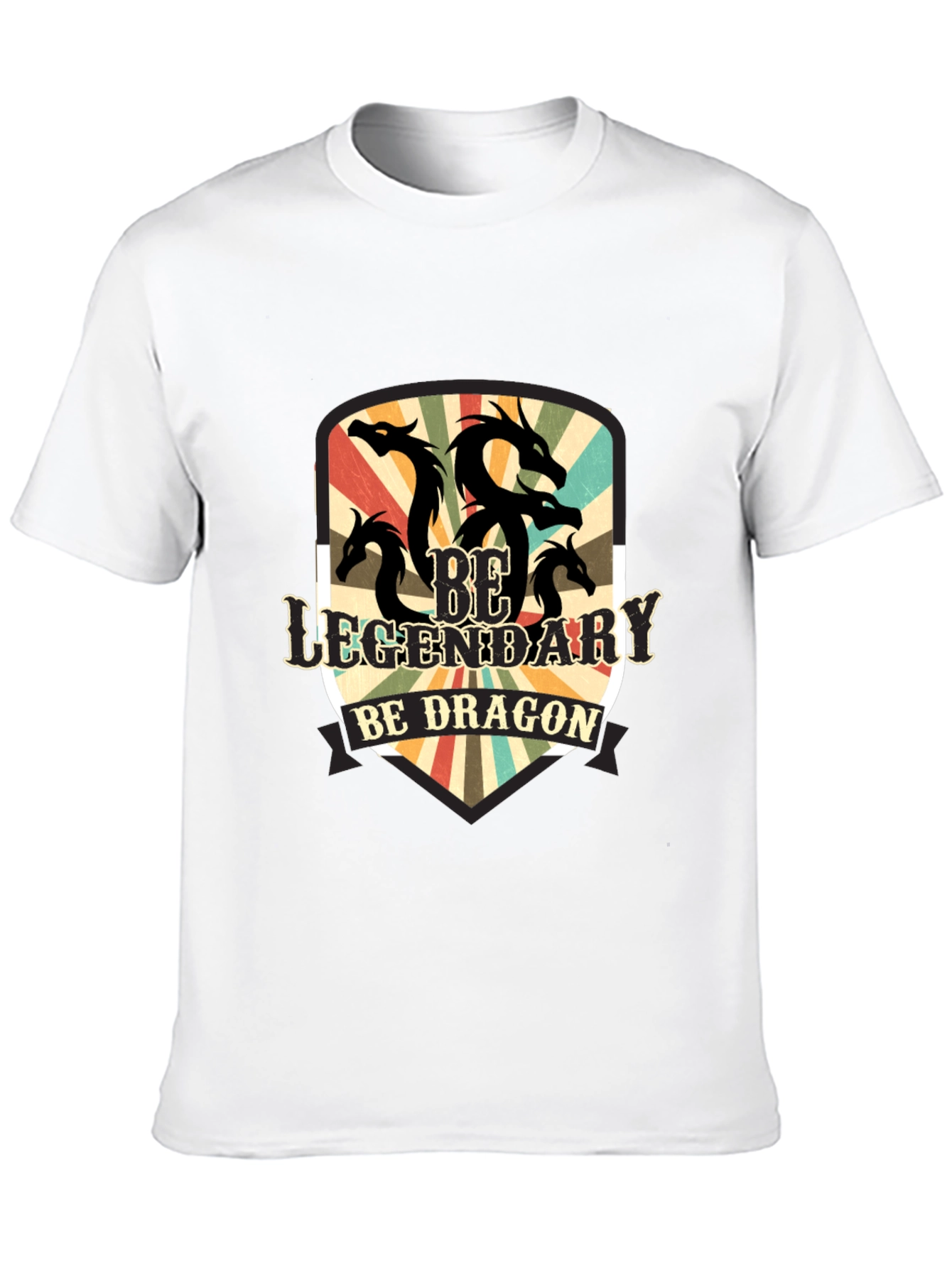 Legendary Dragon Graphic Tee - Black